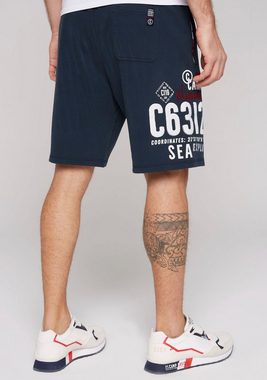 CAMP DAVID Sweatbermudas mit Logodruck