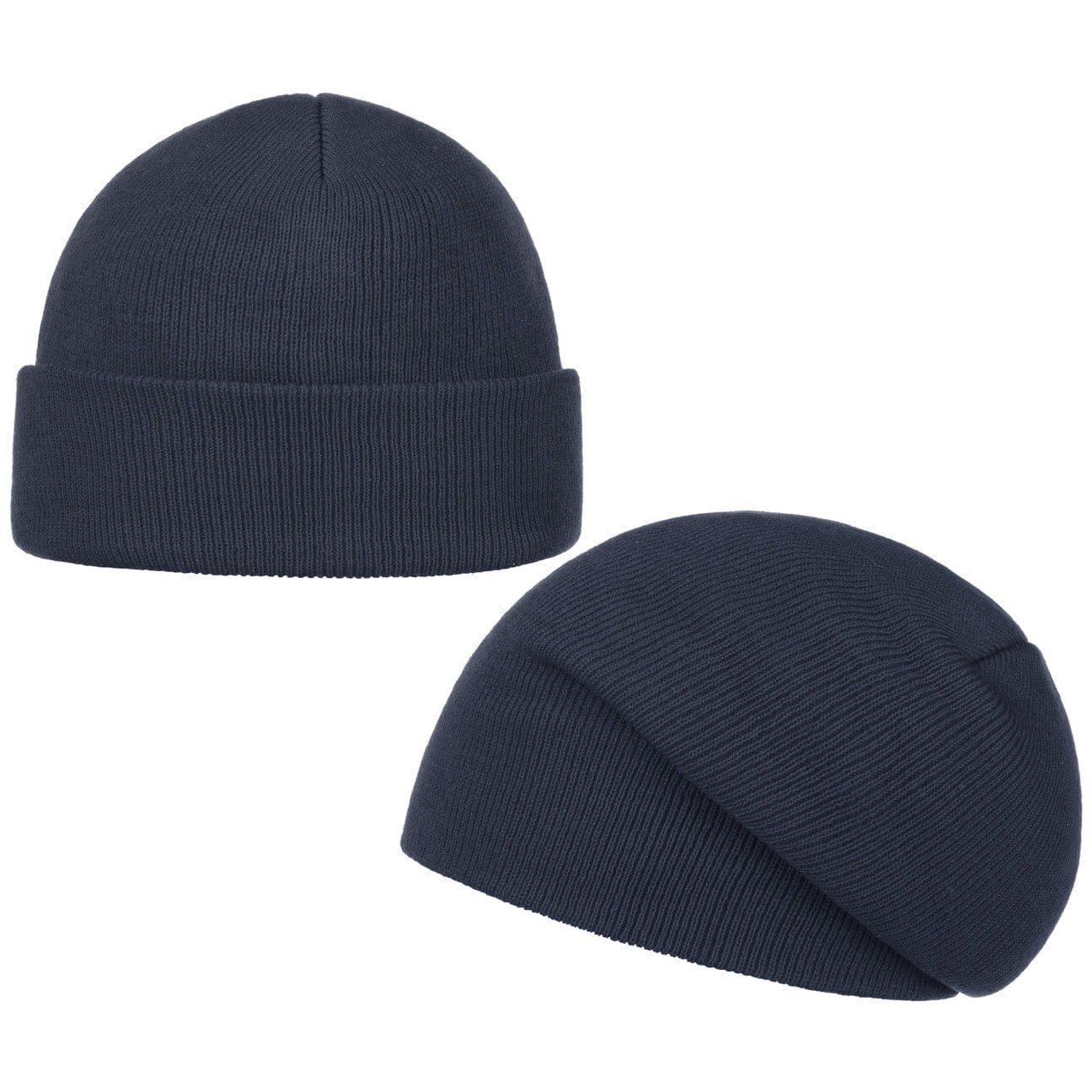 mit (1-St) Mützen blau Atlantis Umschlag Beanie