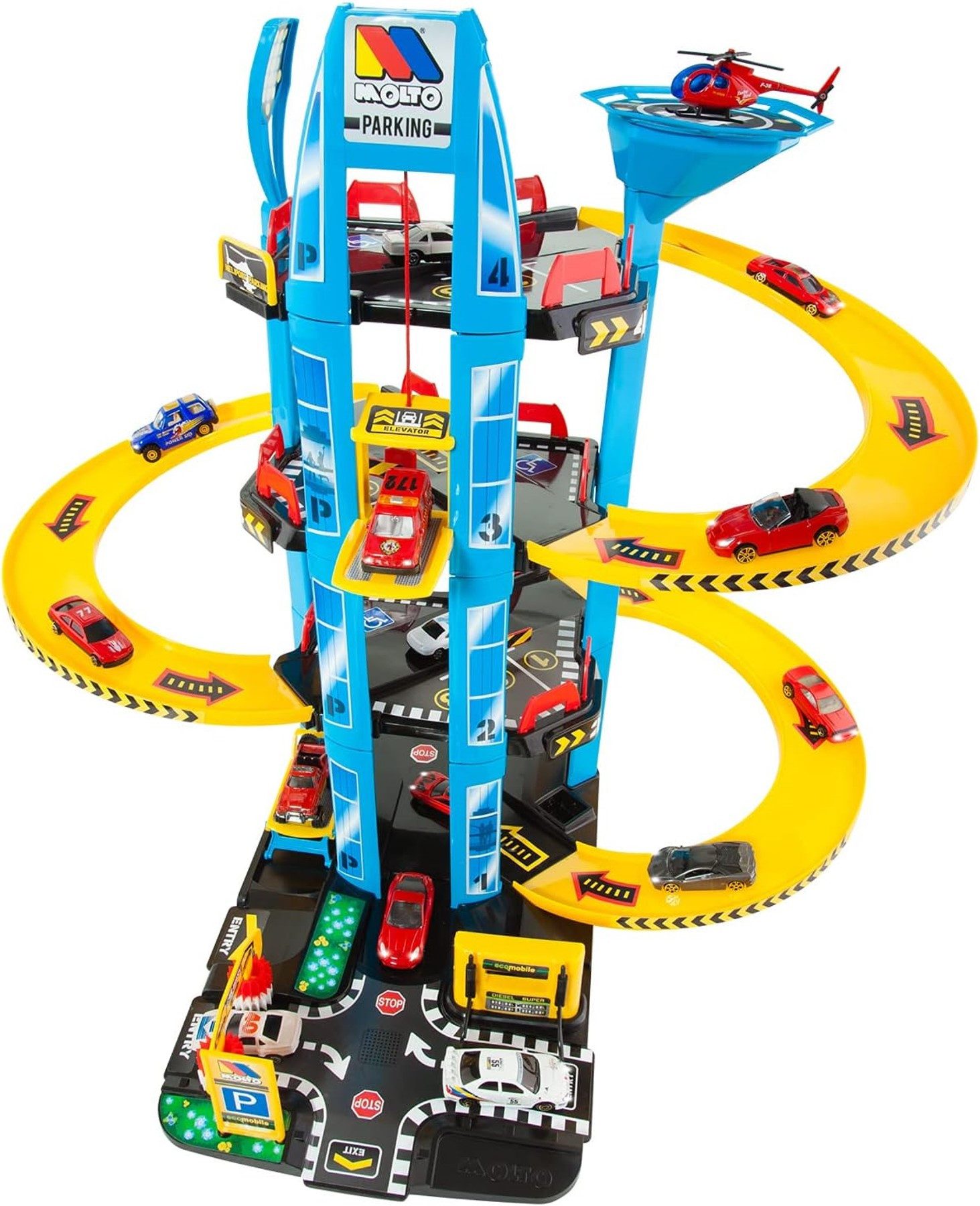MOLTO Spiel-Parkhaus Parktower, Parkgarage mit 4 günstig online kaufen