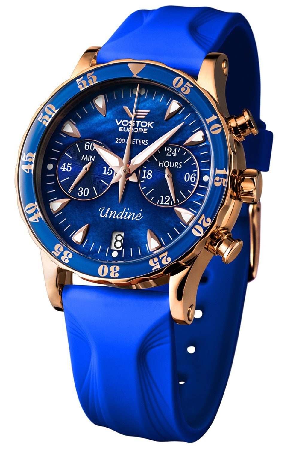 Lady Line Armbändern Blau mit Chrono 3 Undiné Quarzuhr Europe Vostok