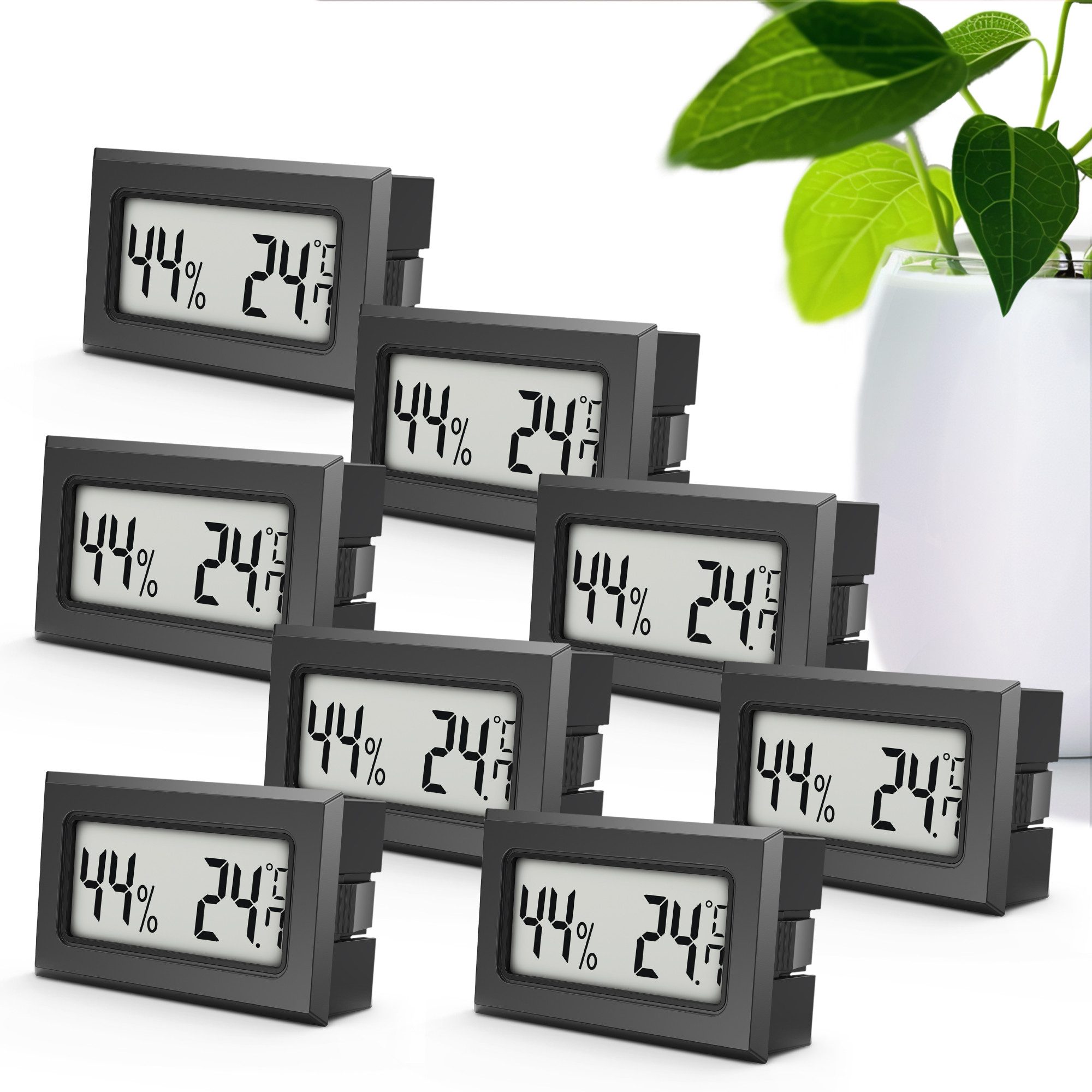 MAVORI Raumthermometer und Hygrometer innen mit sehr präzisen Messwerten, 8-tlg., Hygrometer mit Thermometer digital