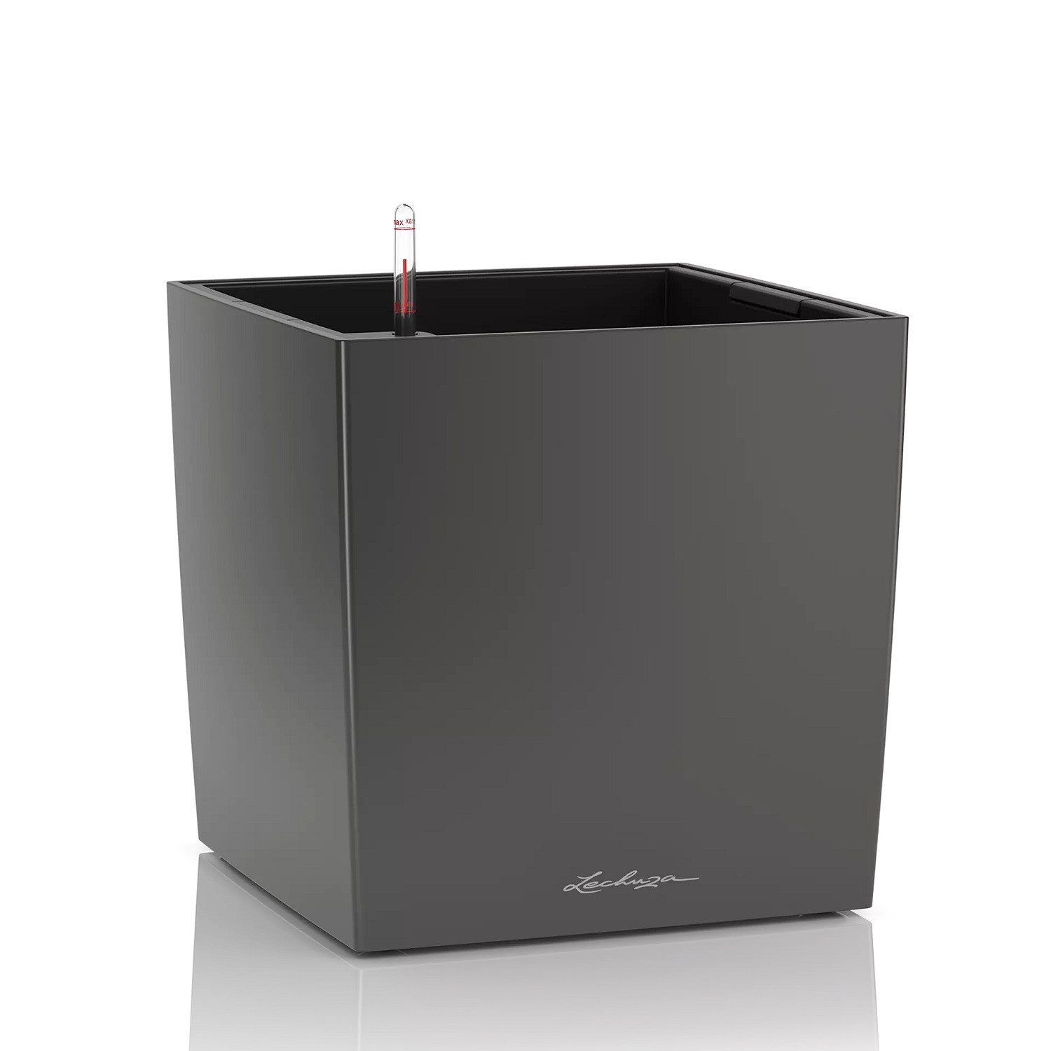 Lechuza® Pflanzkübel Lechuza Pflanztrog Cube 40 anthrazit metallic 1636
