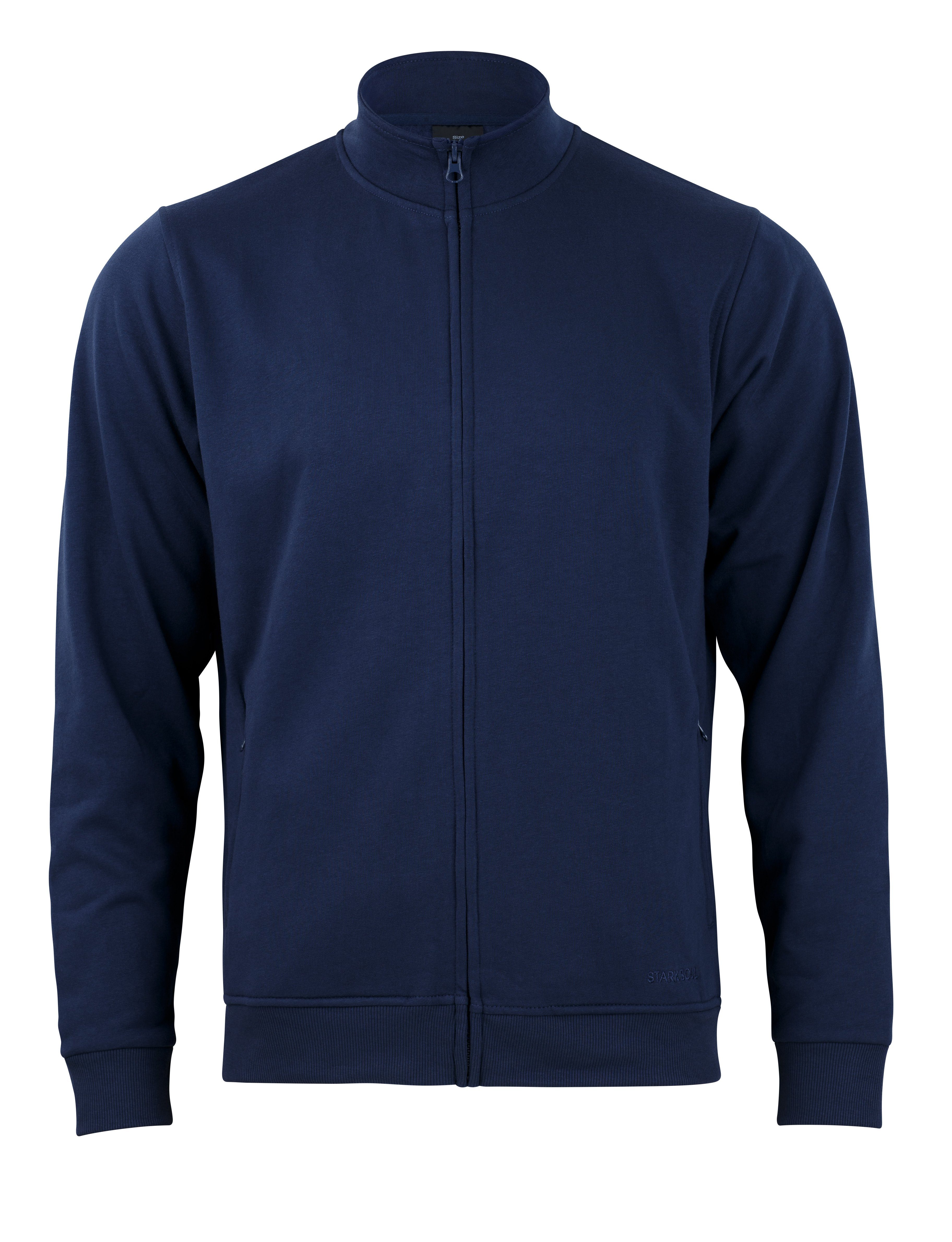 2 Marineblau Stark STARK Sweatjacke Stehkragen Schubtaschen Sweatjacke und mit Soul® SOUL