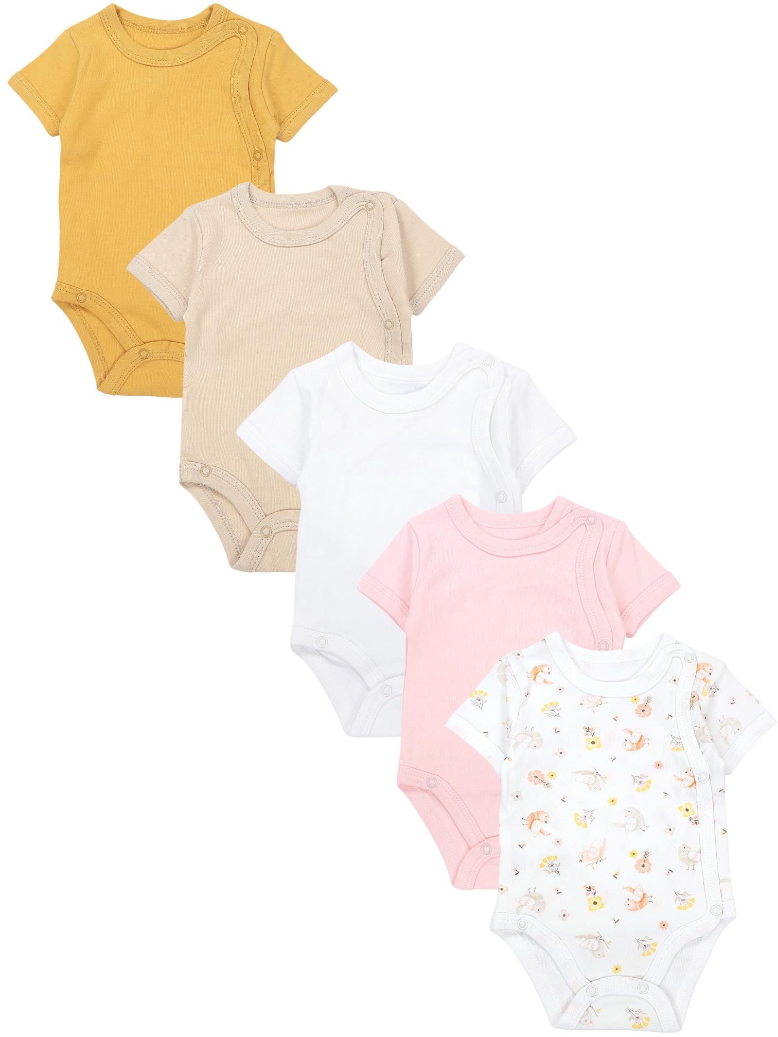 TupTam Kurzarmwickelbody TupTam Unisex Baby Kurzarm Wickelbody 5er Pack