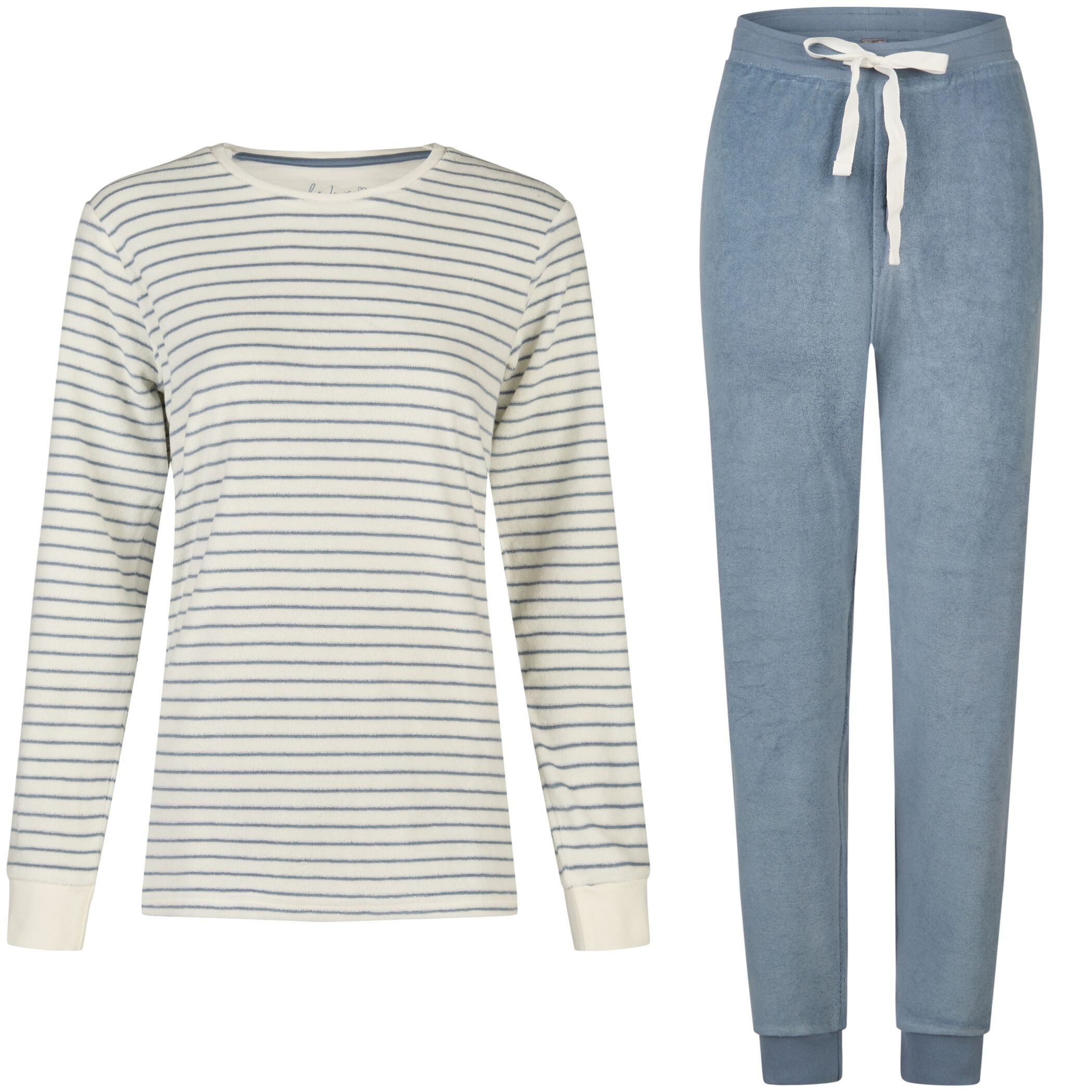 By Louise Schlafanzug by Louise Damen Frottee Pyjama Schlafanzug Nachtwäsch günstig online kaufen