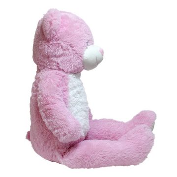 BEMIRO Tierkuscheltier XXL Teddy Rosa - ca. 100 cm großes Kuscheltier