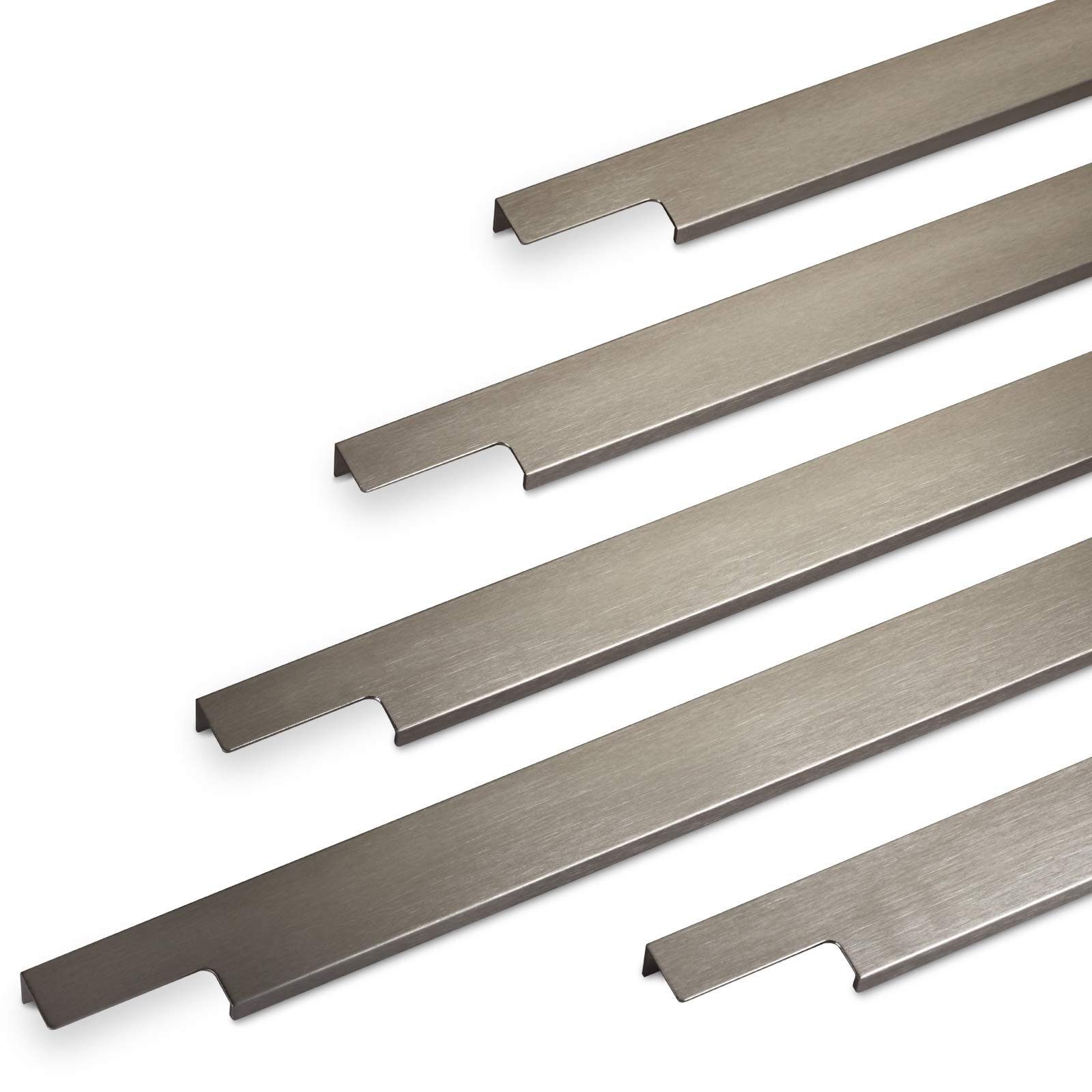 Möbelgriff BLANKETT Slim Edelstahloptik gebürstet 145 - 1195 mm