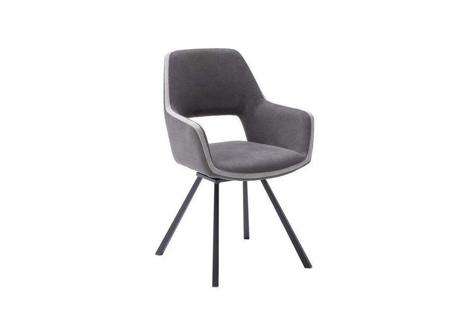MCA furniture Esszimmerstuhl Bayonne (Set, 2 St), 2-er Set, Stuhl 180°drehbar  mit Nivellierung, belastbar bis 120 kg