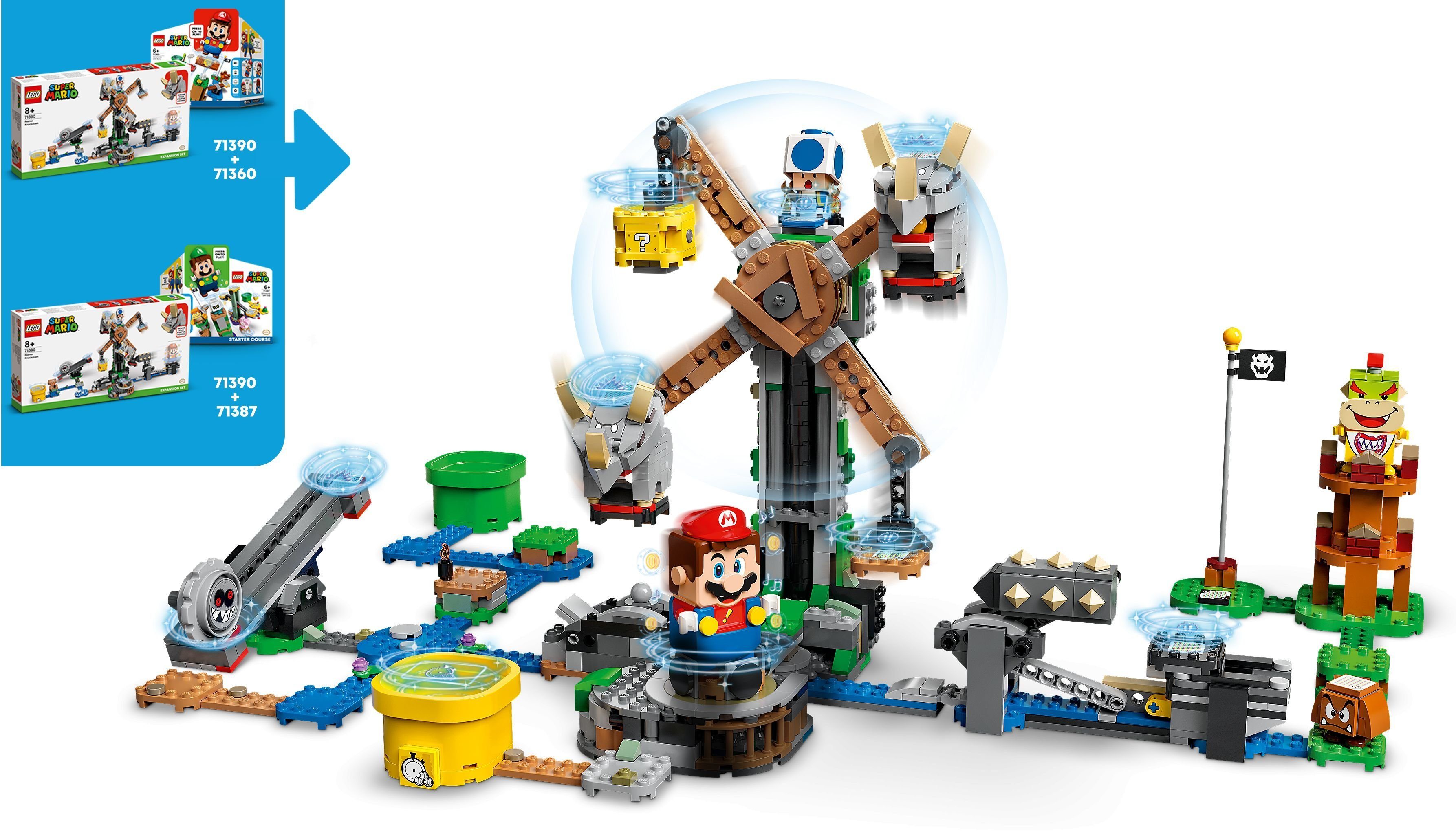 862 - St) (Set, – LEGO® Absturz Mario™ Super LEGO® Konstruktionsspielsteine Erweiterungsset, Reznors