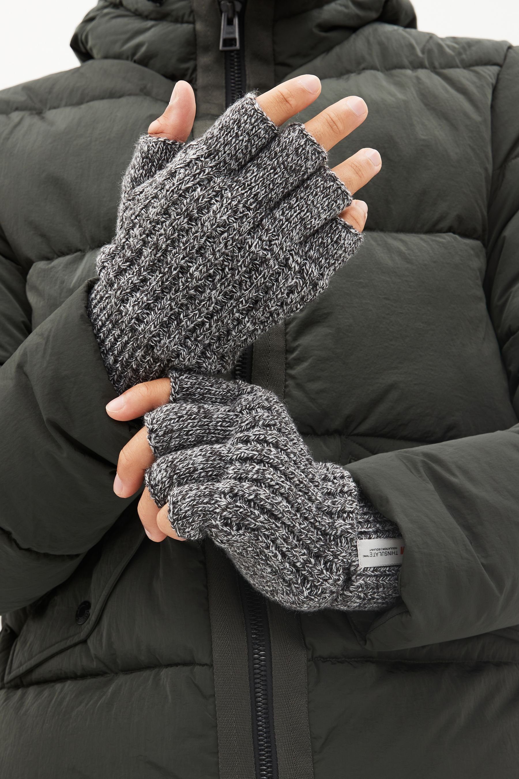 Next Strickhandschuhe Thinsulate® Fingerlose Grey Handschuhe