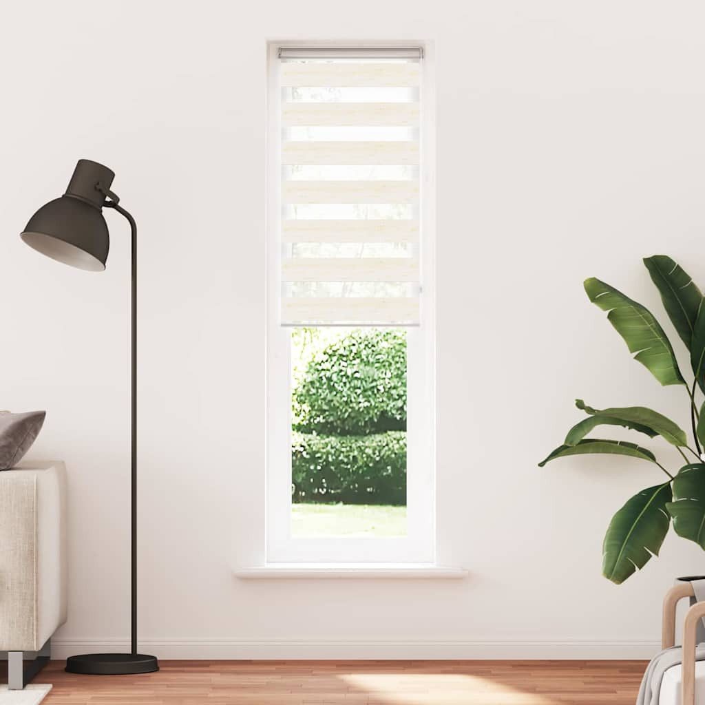 Rollo Doppelrollo Marmorbeige 60x230 cm Stoffbreite 55,9 cm Polyester, vida günstig online kaufen