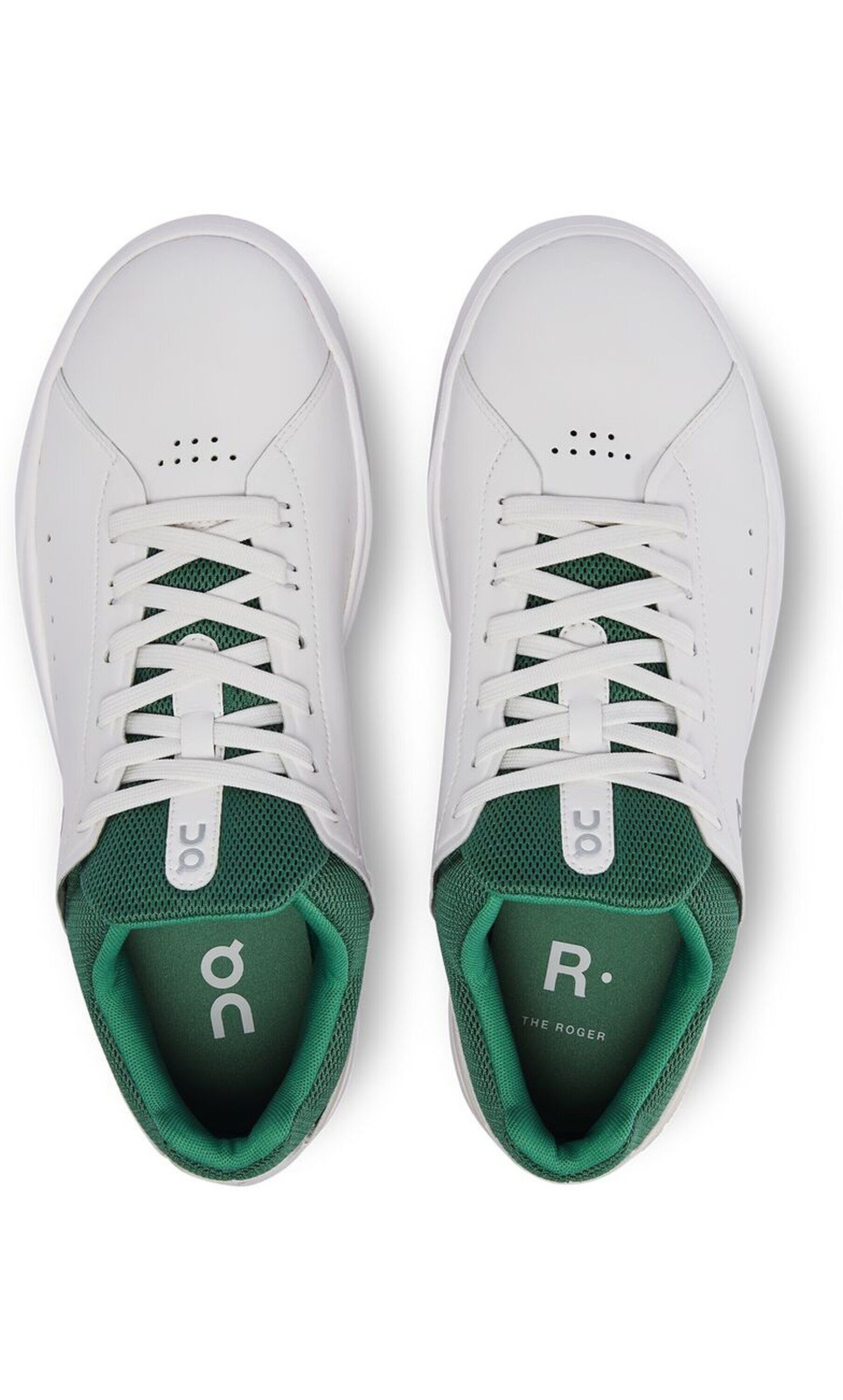 ON RUNNING 98515 White THE (2-tlg) mit ROGER Advantage Green CloudTec-Außensohle / Sneaker