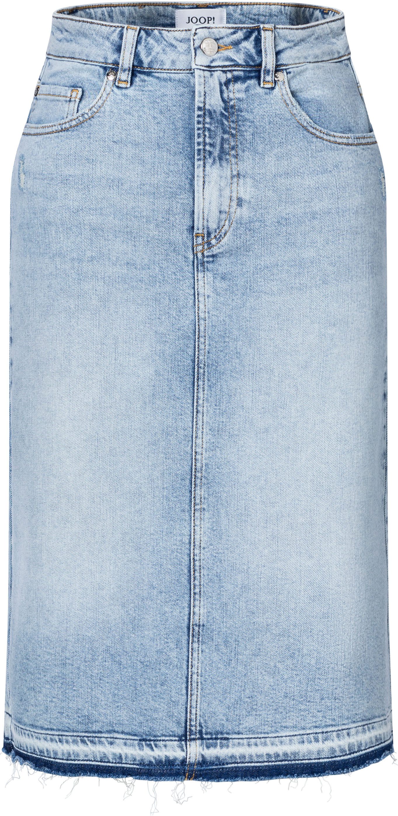 Joop Jeans Jeansrock Romy mit Fransensaum günstig online kaufen