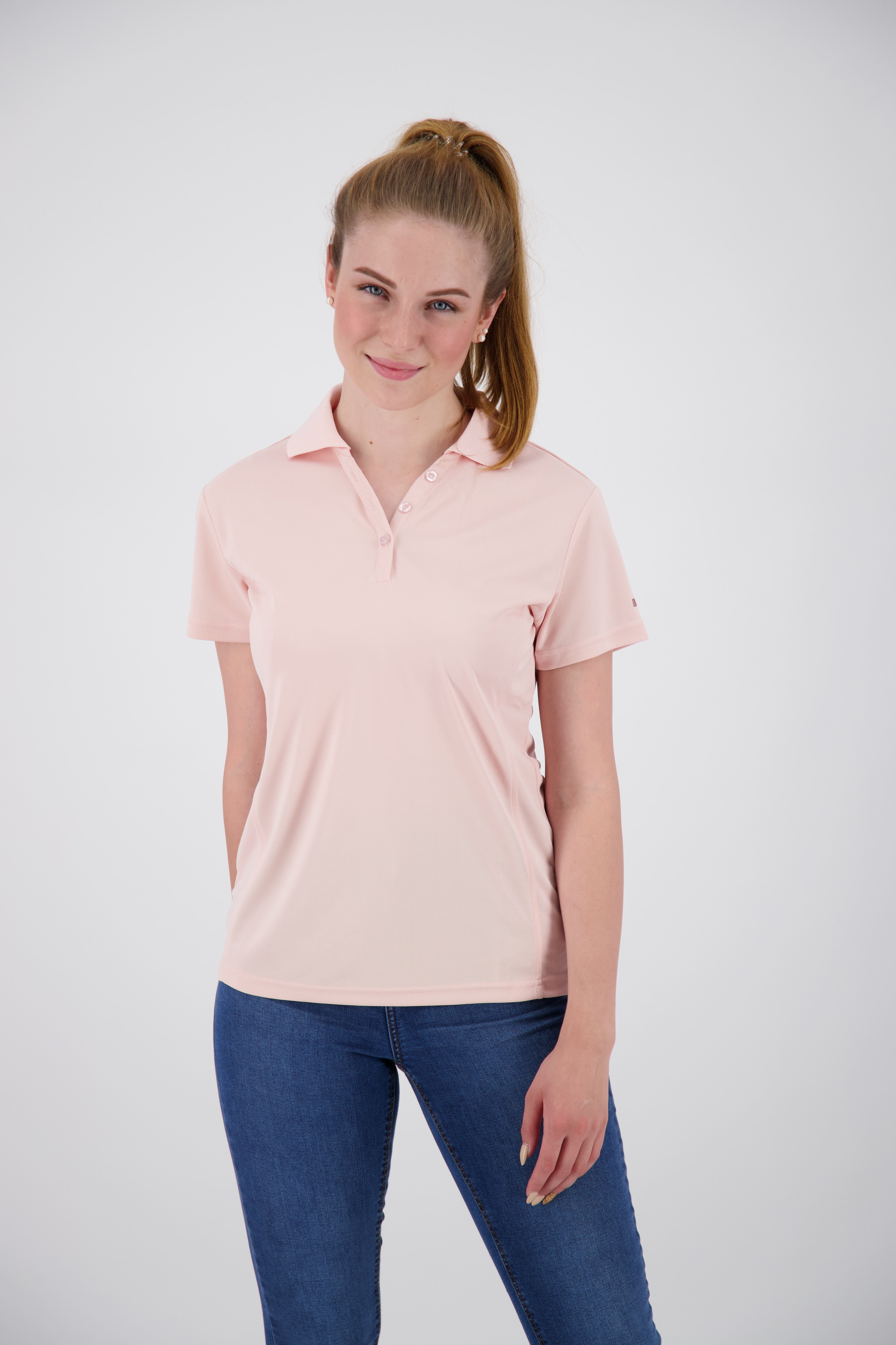 100% 3F-Funktions-Piqué NEW Poloshirt lotus WOMEN aus II Recycling Active HEDLEY DEPROC Kunstfaser