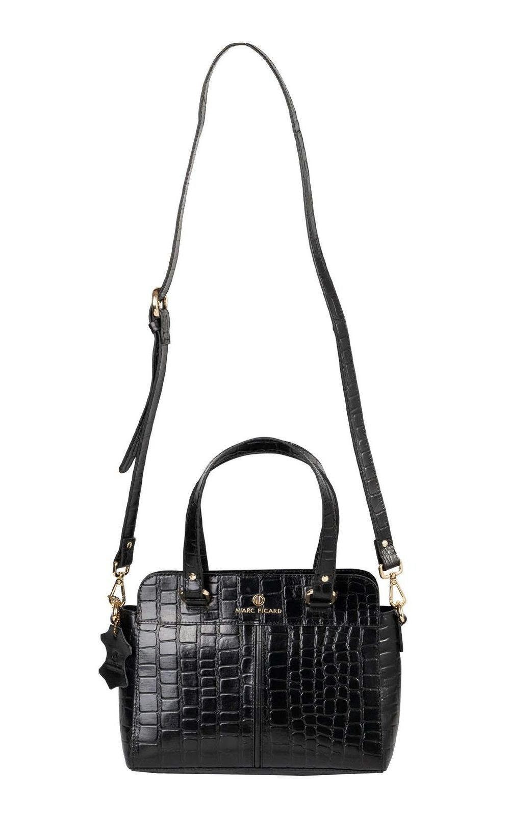 Damen Tasche Marc Picard Handtasche Schwarz Marc Picard