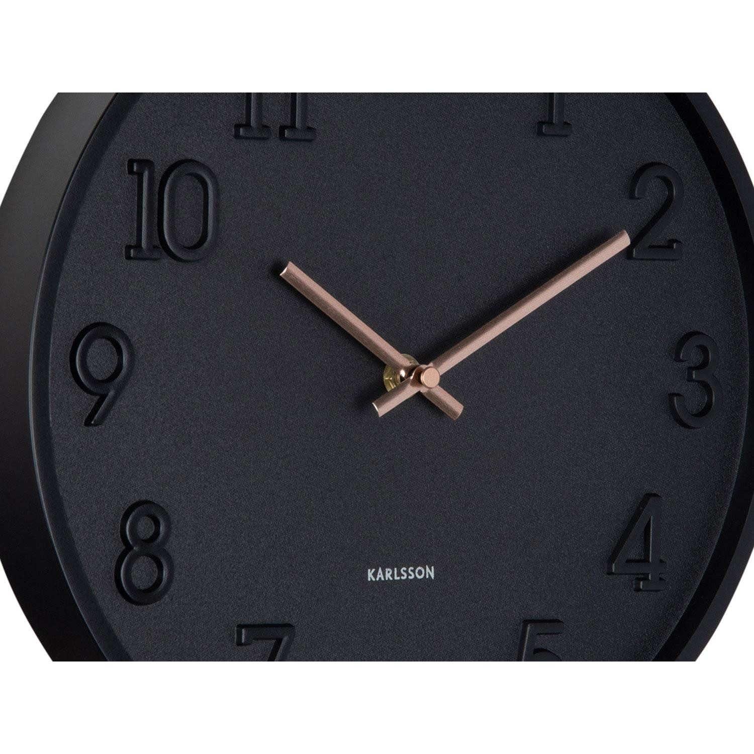 Karlsson Uhr Wanduhr Calma Schwarz – Bild 3 von 5
