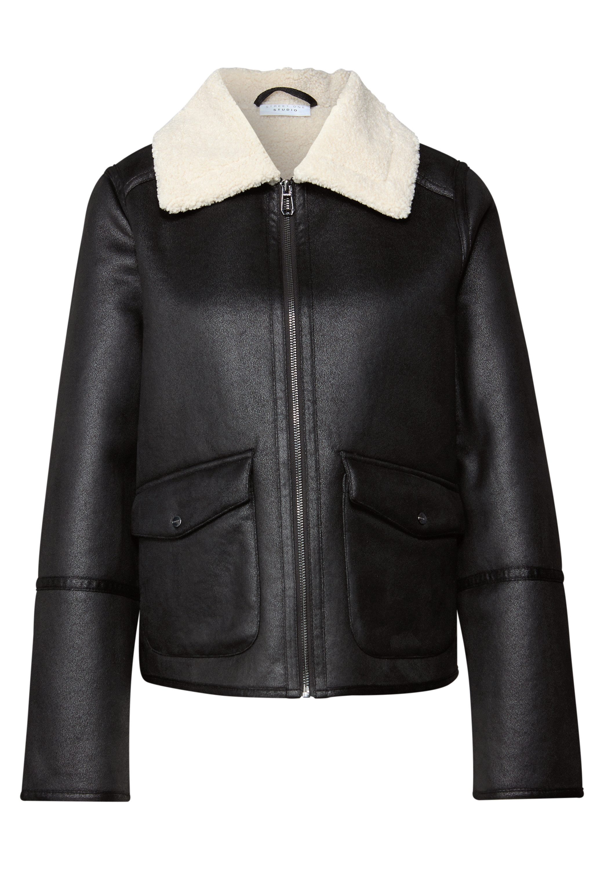 STREET ONE STUDIO Lederimitatjacke aus Lederimitat