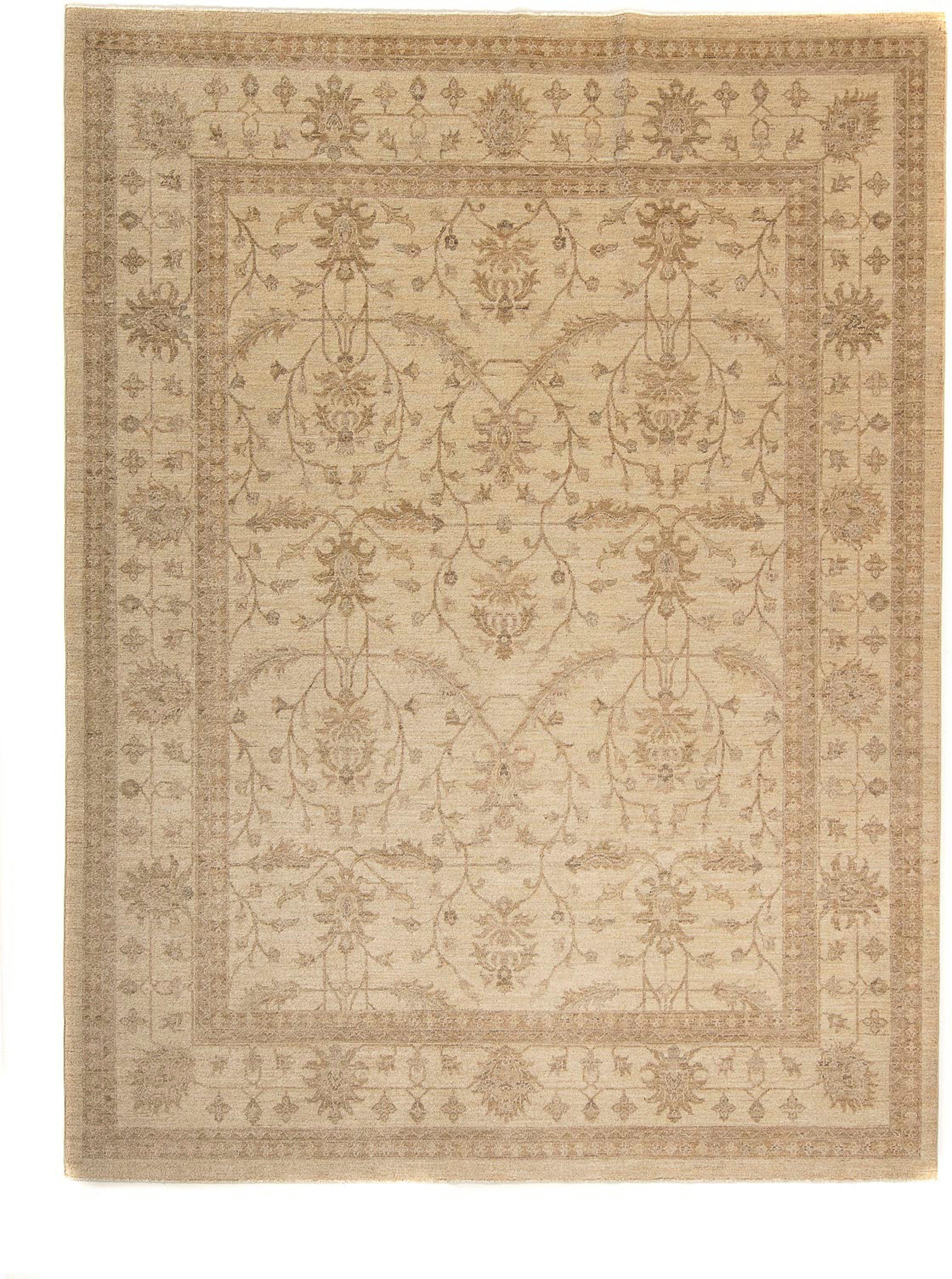 Orientteppich Ziegler - Einzelstück rechteckig, Höhe: mit beige, Handgeknüpft, 303 mm, 6 - cm 245 morgenland, x Zertifikat Wohnzimmer