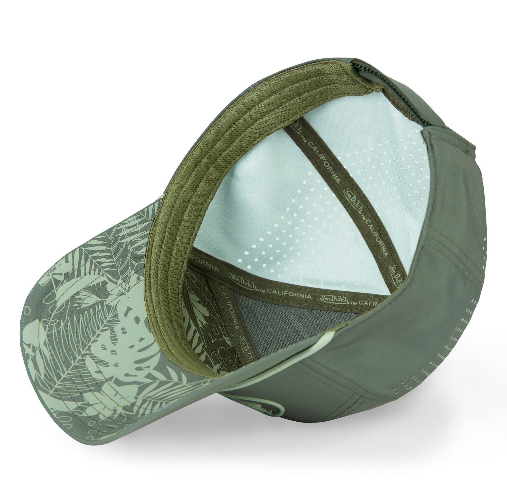 Von Dutch Baseball Cap Von Dutch Originals 6 Panel Cap - California - Rubber / Print (Basecap, 6 Panel Cap, Basecap) Luftlöcher