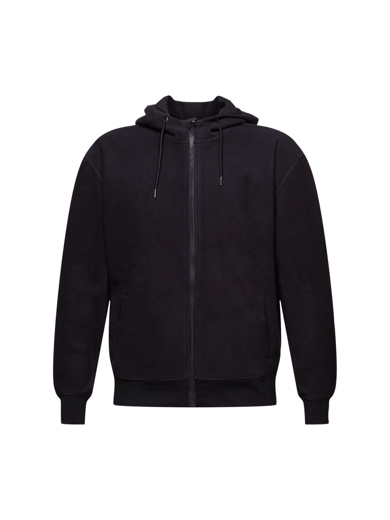 Esprit Sweatshirt Fleece-Sweatshirt mit Kapuze (1-tlg) BLACK