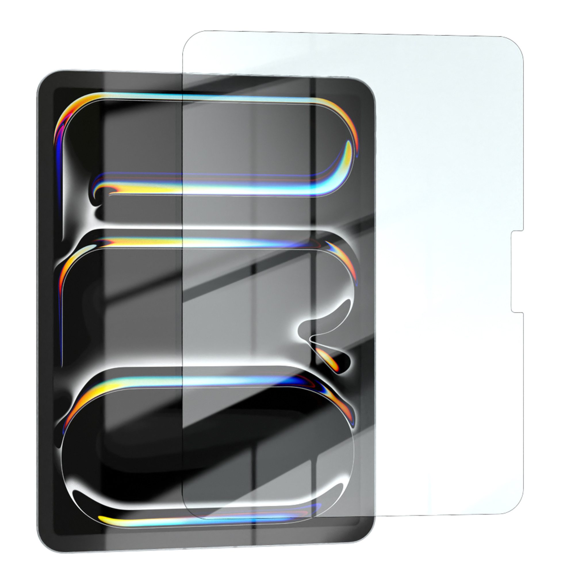 EAZY CASE Displayschutzglas Schutzglas für Apple iPad Pro 11 (2024), 11 Zoll Panzerglas Displayfolie Tabletschutz Glasfolie Kratzschutz