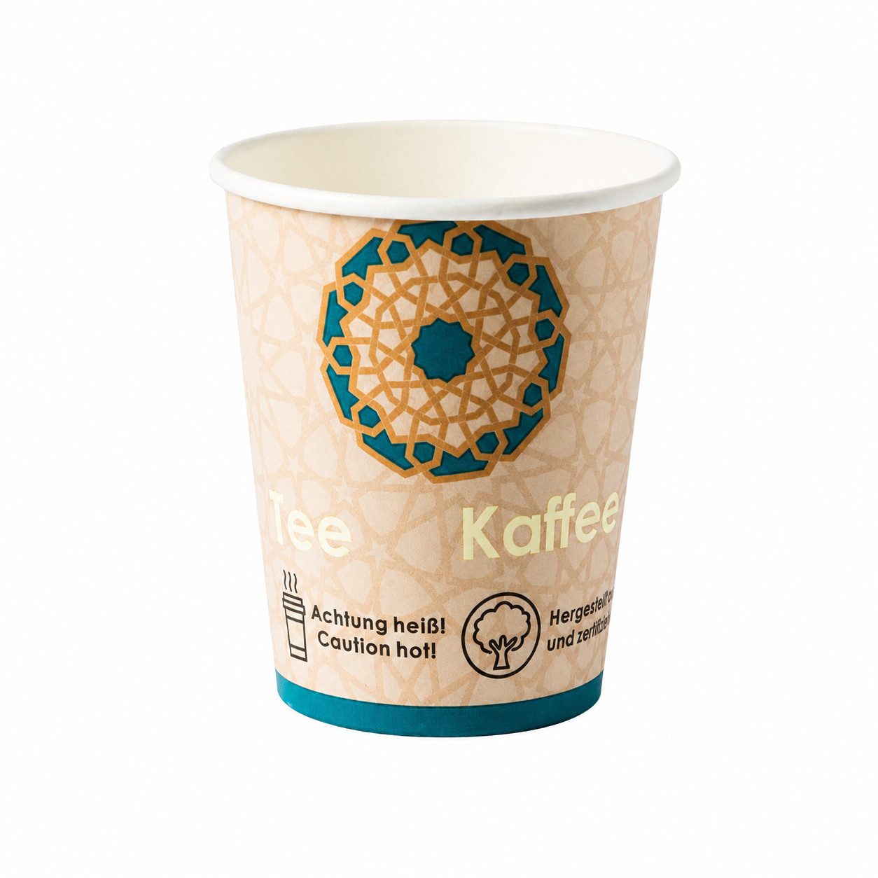 COFI 1453 Coffee-to-go-Becher Pappbecher (Kaffeebecher) 200ml / 8oz - 50er Pack, 50-tlg.