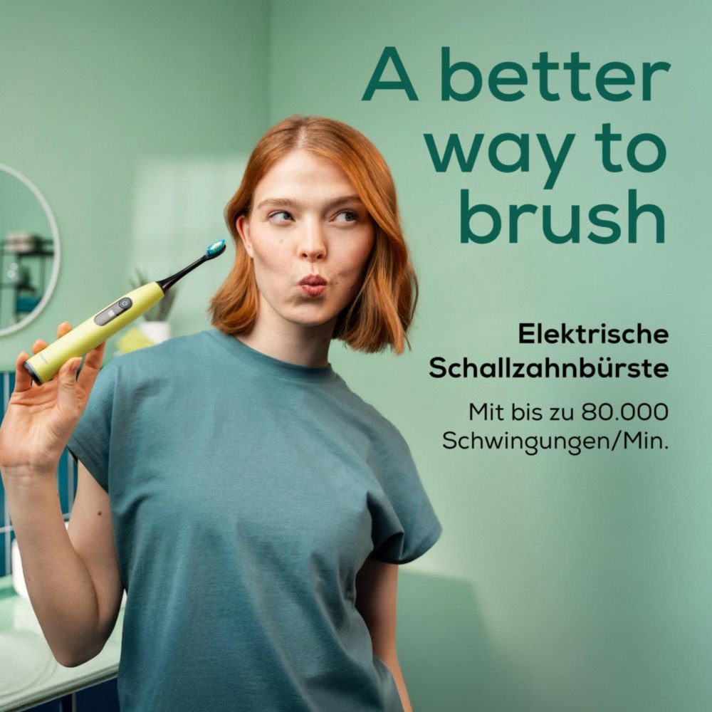 BEURER Elektrische Zahnbürste SC 50, Aufsteckbürsten: 2 St., Mit Andrucksensor, 80.000 Schwingungen/Min und 2-Minuten Timer