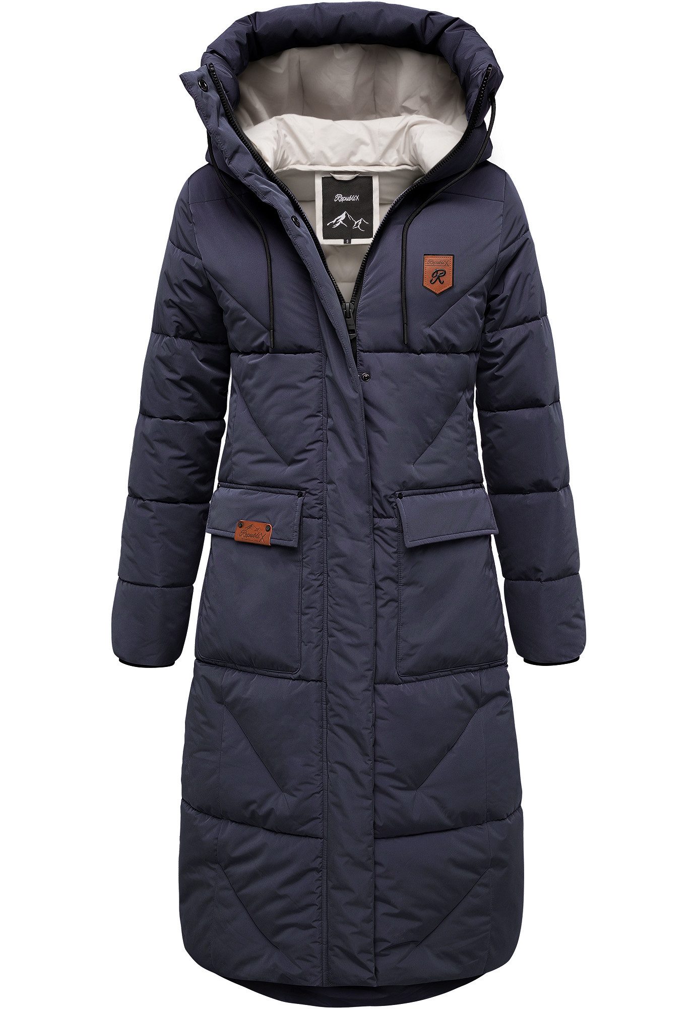 REPUBLIX Winterjacke WREN Damen Gefütterte Dicke Winter Jacke Mantel Parka mit Kapuze