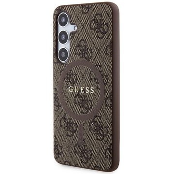 Guess Smartphone-Hülle Guess Samsung Galaxy S24 4G Collection Leather Metal Logo MagSafe