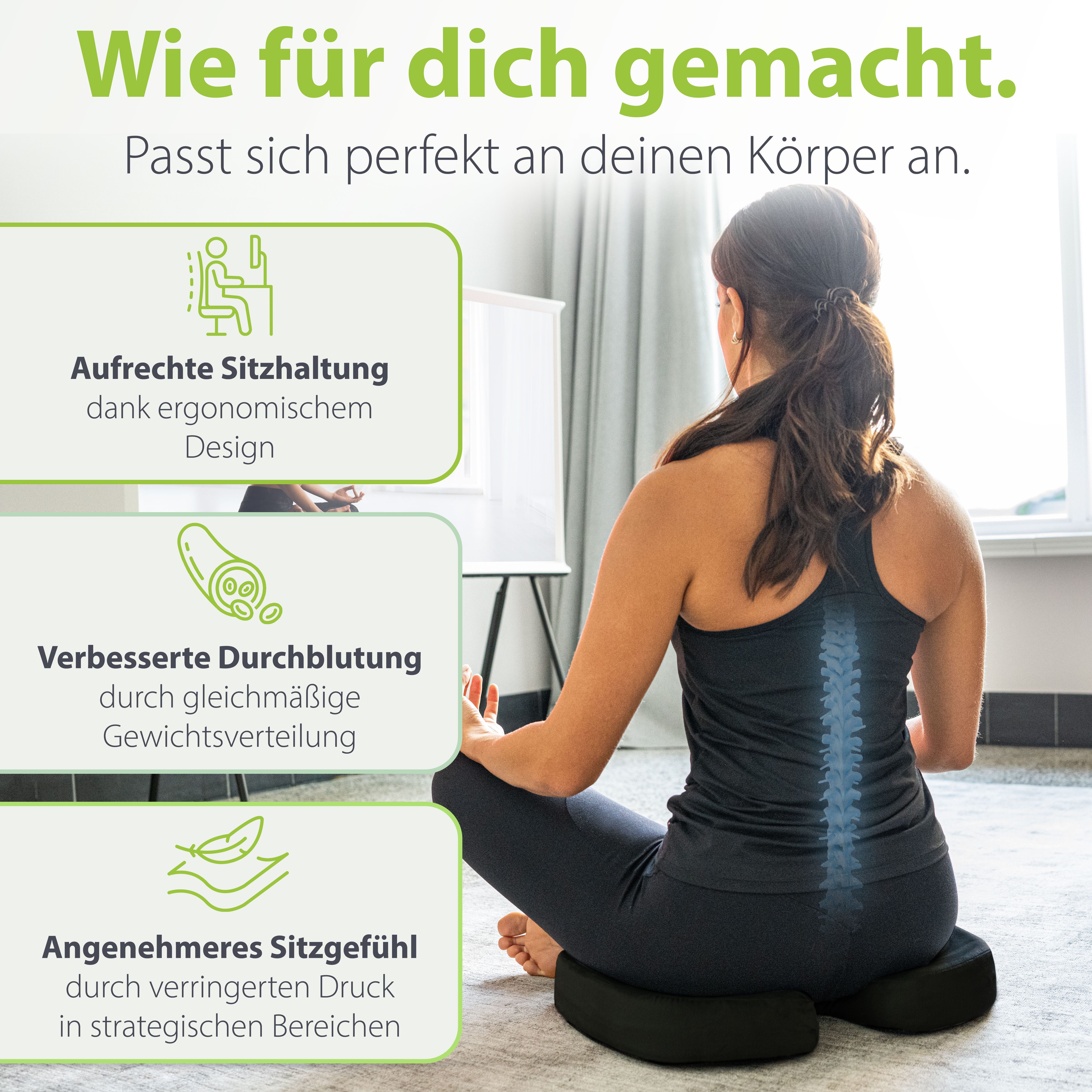 feela Sitzkissen 202 101, Orthopädisches Sitzkissen günstig online kaufen