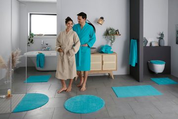 Badematte Vanessa my home, Höhe 10 mm, rutschhemmend beschichtet, schnell trocknend, strapazierfähig, fußbodenheizungsgeeignet, Polyester, rechteckig, Badteppich, weiche Haptik, unifarben