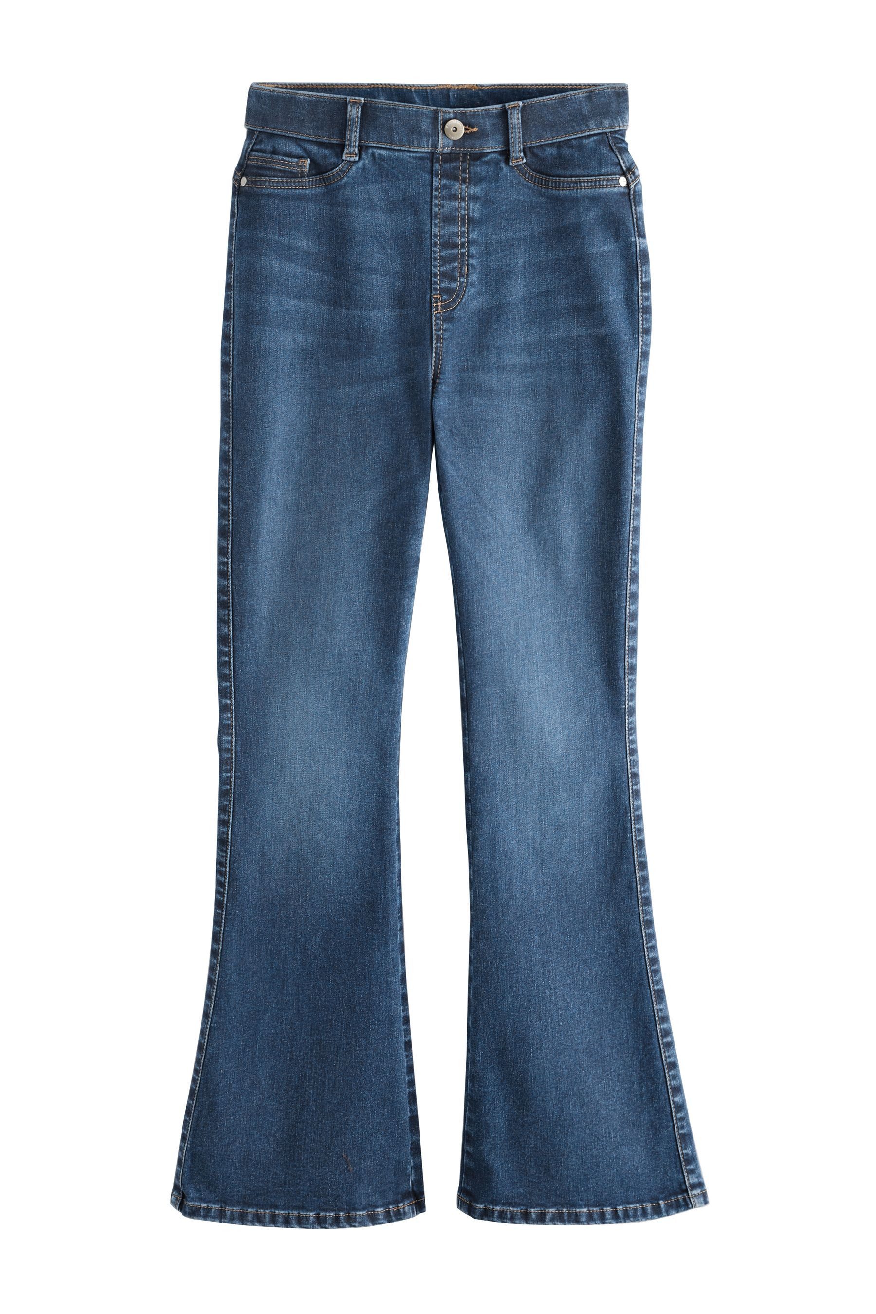 Next Schlagjeans Flexi Fit Schlupf-Hochbund-Schlagjeans (1-tlg)