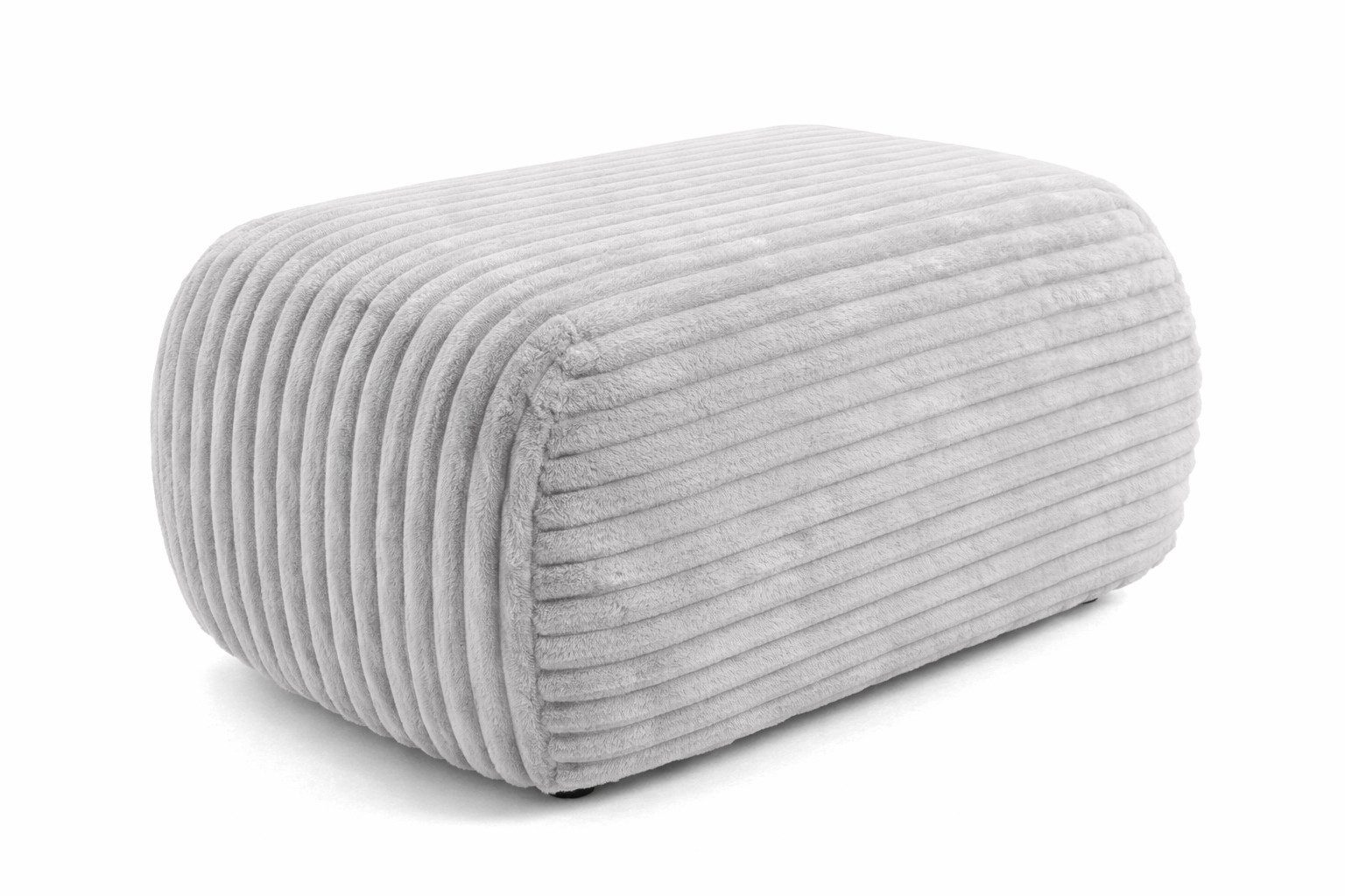 Kaiser Möbel Pouf Sitzpouf für Wohnzimmer, Cordstoff Tilia, BIS, zusätzliche Sitzgelegenheit Fußhocker zum Sofa oder Ecksofa