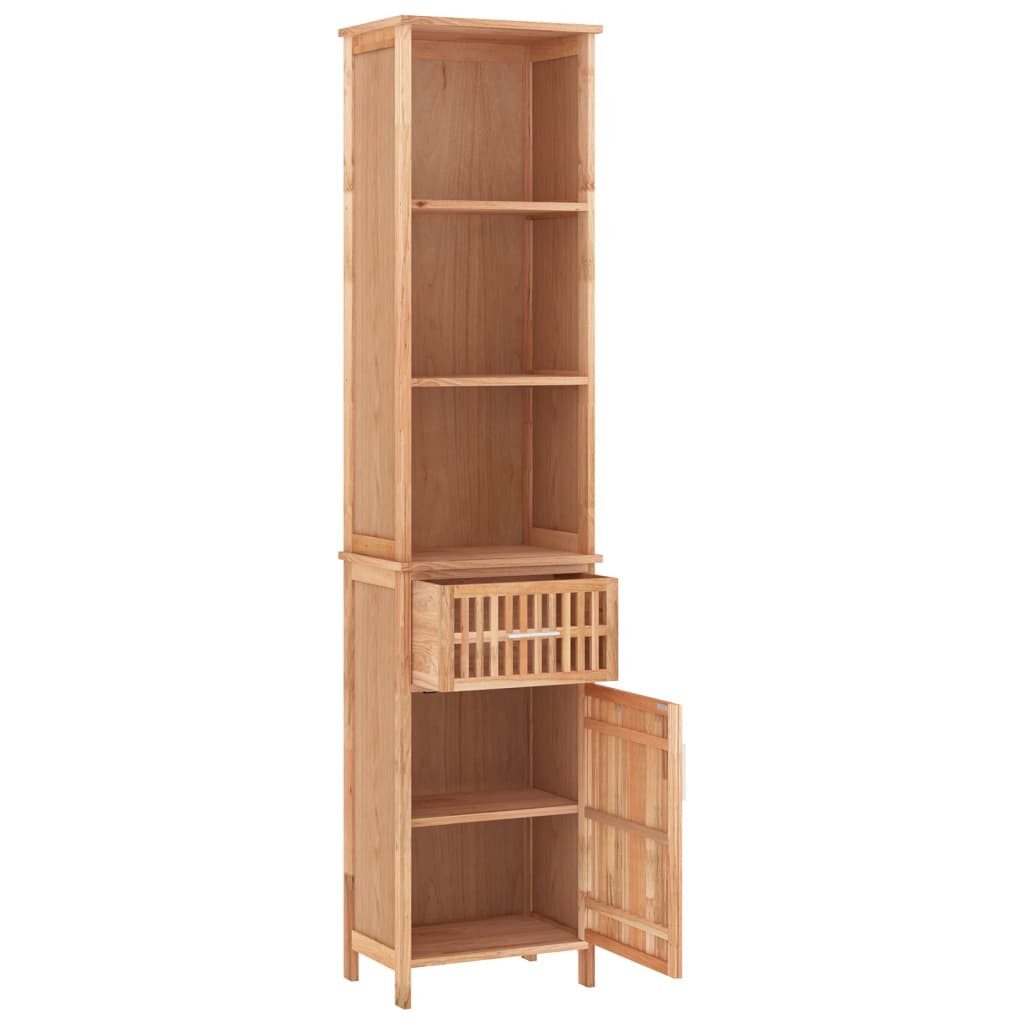 vidaXL Hochschrank Badschrank 42x29x182 cm Massivholz Nussbaum (1-St)