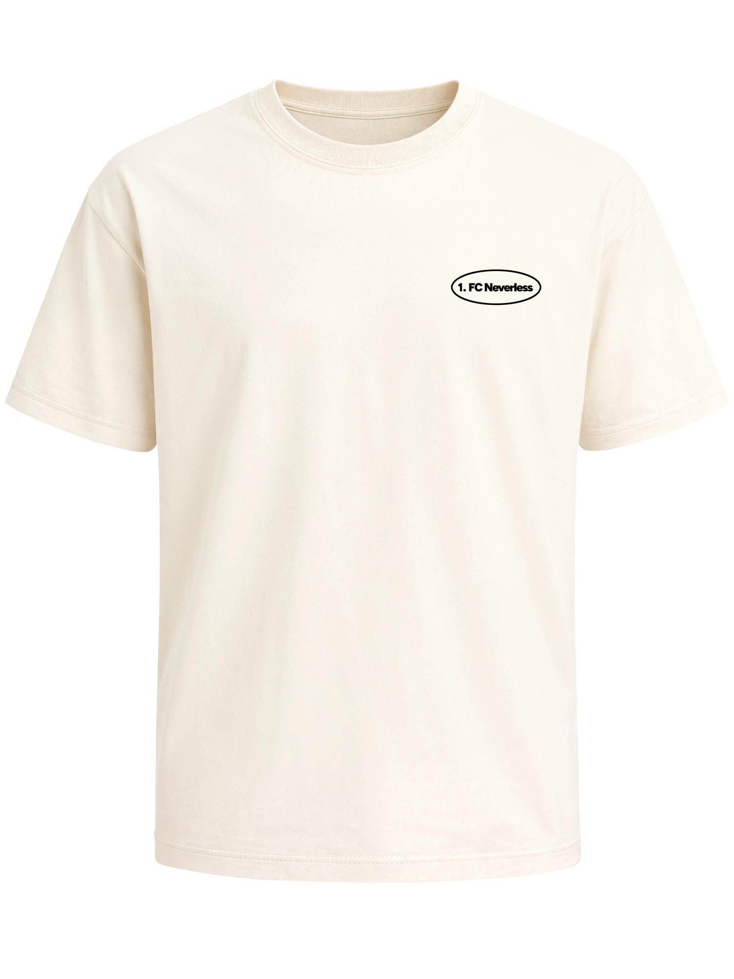 Neverless Oversize-Shirt Herren T-Shirt - Fussball Design Soccer Dackel - Oversized Relaxed mit Print