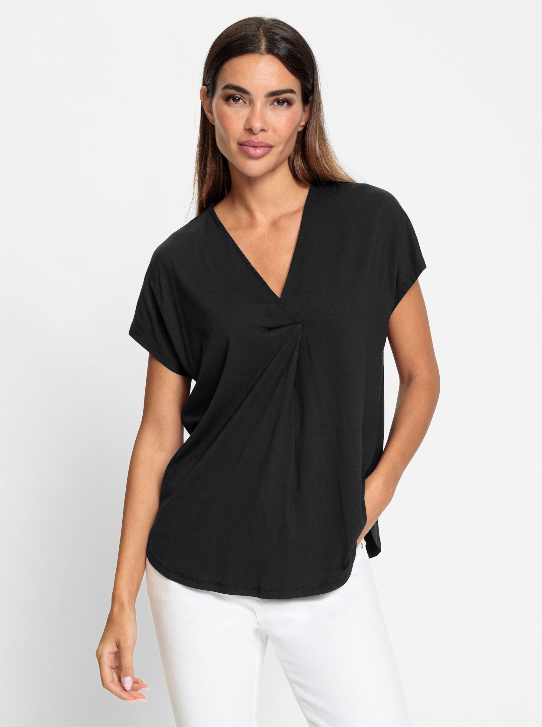 heine T-Shirt Shirtbluse Kurzarm günstig online kaufen