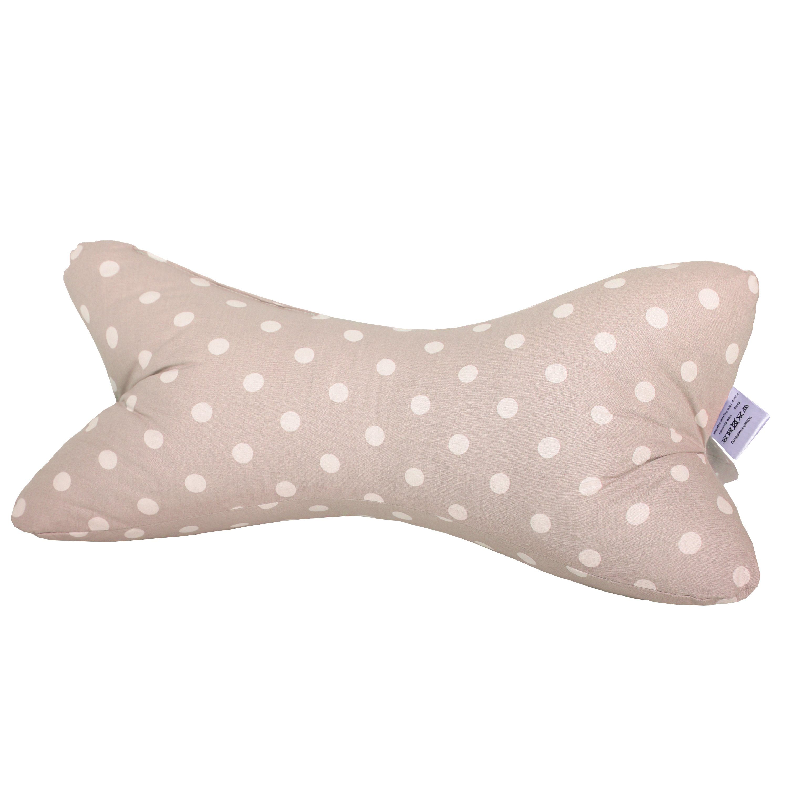 Dr. Berger Living Nackenkissen Original Dr. Berger Leseknochen Tupfen Beige 40 x 18 cm