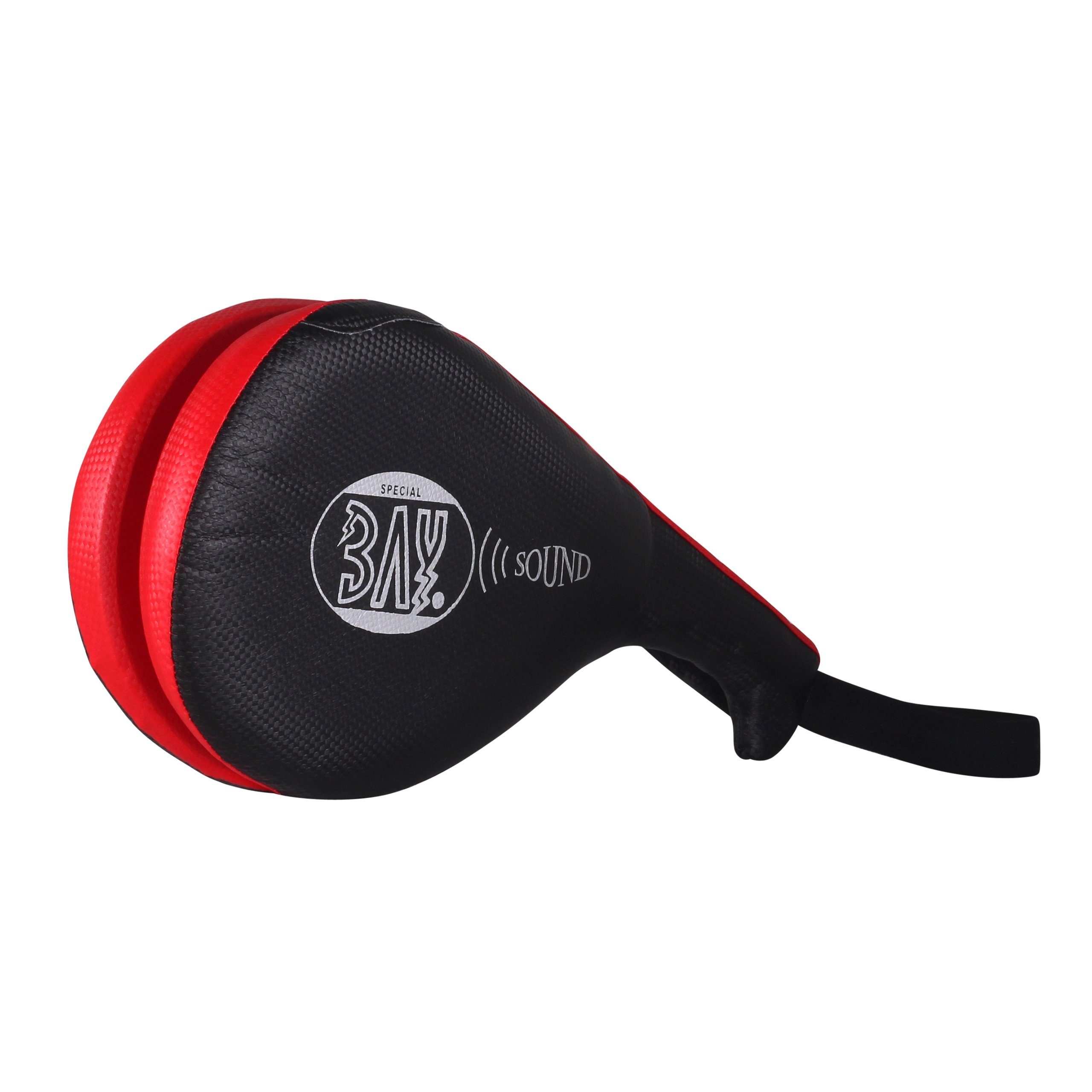 BAY-Sports Boxsack Sound Taekwondo Doppel Schlagmitt Handmitt TKD Doppelmitt Kampfsport (1 Stück, Mit Handschlaufe), Kickboxen, Krav Maga, Schlagpolster, Schlagkissen, Für Kinder und Erwachsene