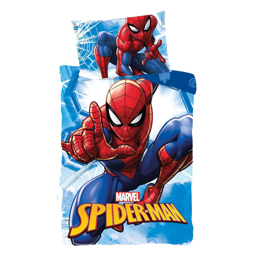 Spiderman Bettwäsche Spiderman Webmaze Kinderbettwäsche 100×135cm, günstig online kaufen