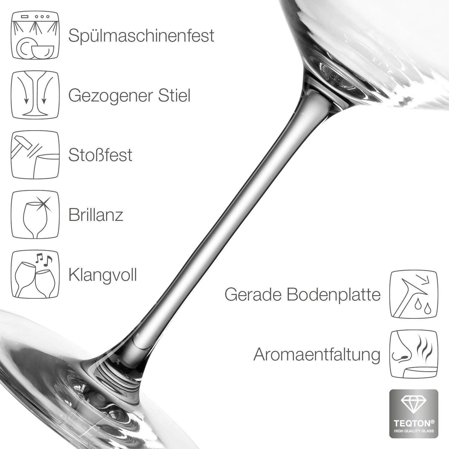 LEONARDO Gläser-Set PUCCINI, 3-tlg., Kristallglas, (1 Karaffe, 2 Weingläser), 3-teilig