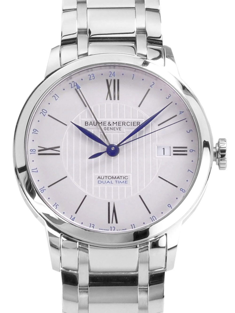 Baume & Mercier Automatikuhr Swiss Made Herren Uhr 40 mm Ø M0A10273 GMT Classima