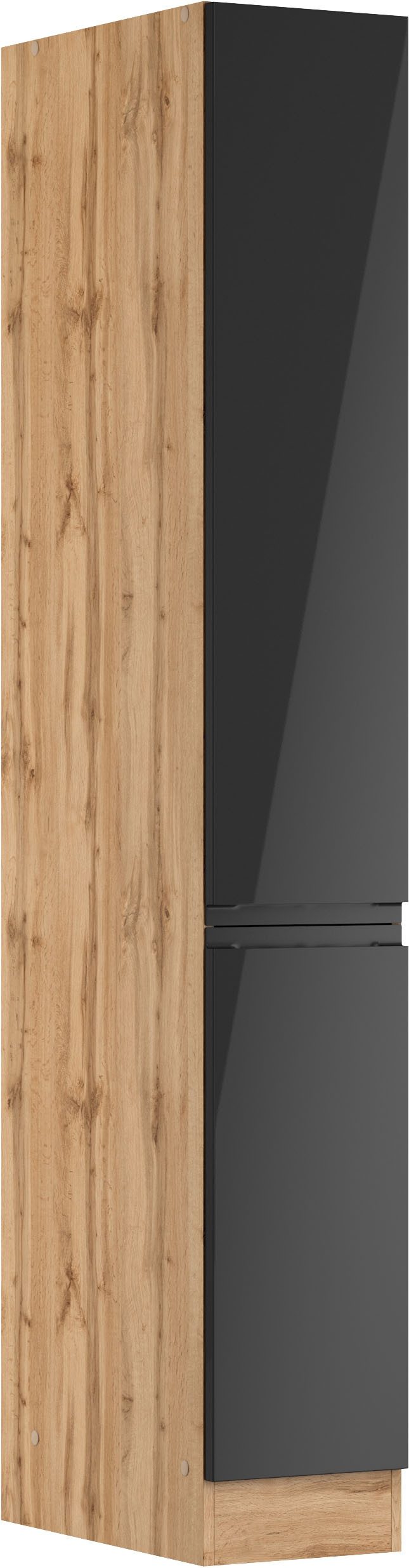 KOCHSTATION Apothekerschrank KS-Virginia,neu in verbesserter Ausführung (Stauraum, Softclose) Breite 30 cm, Höhe 200 cm, 2 Auszüge, Soft-Close-Funktion