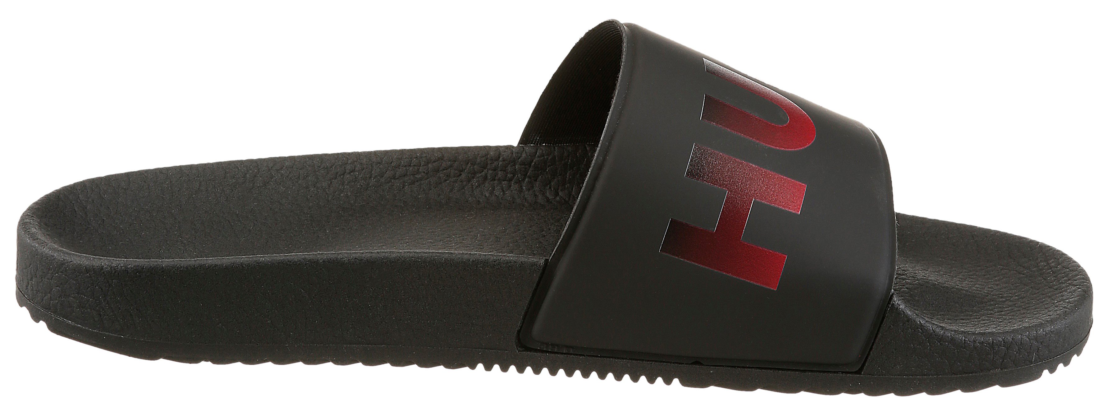HUGO Timein_slid Badepantolette Badelatschen, Pool Slides, Sommerschuh, Strandschuh mit Logo