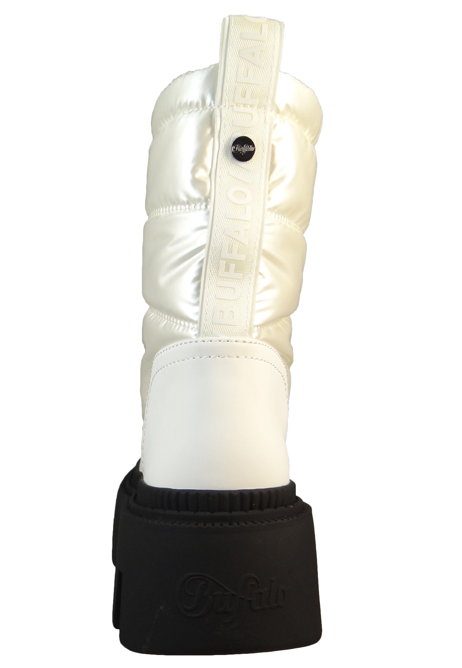Buffalo 1622360 Flora Puffer Vegan White Stiefel