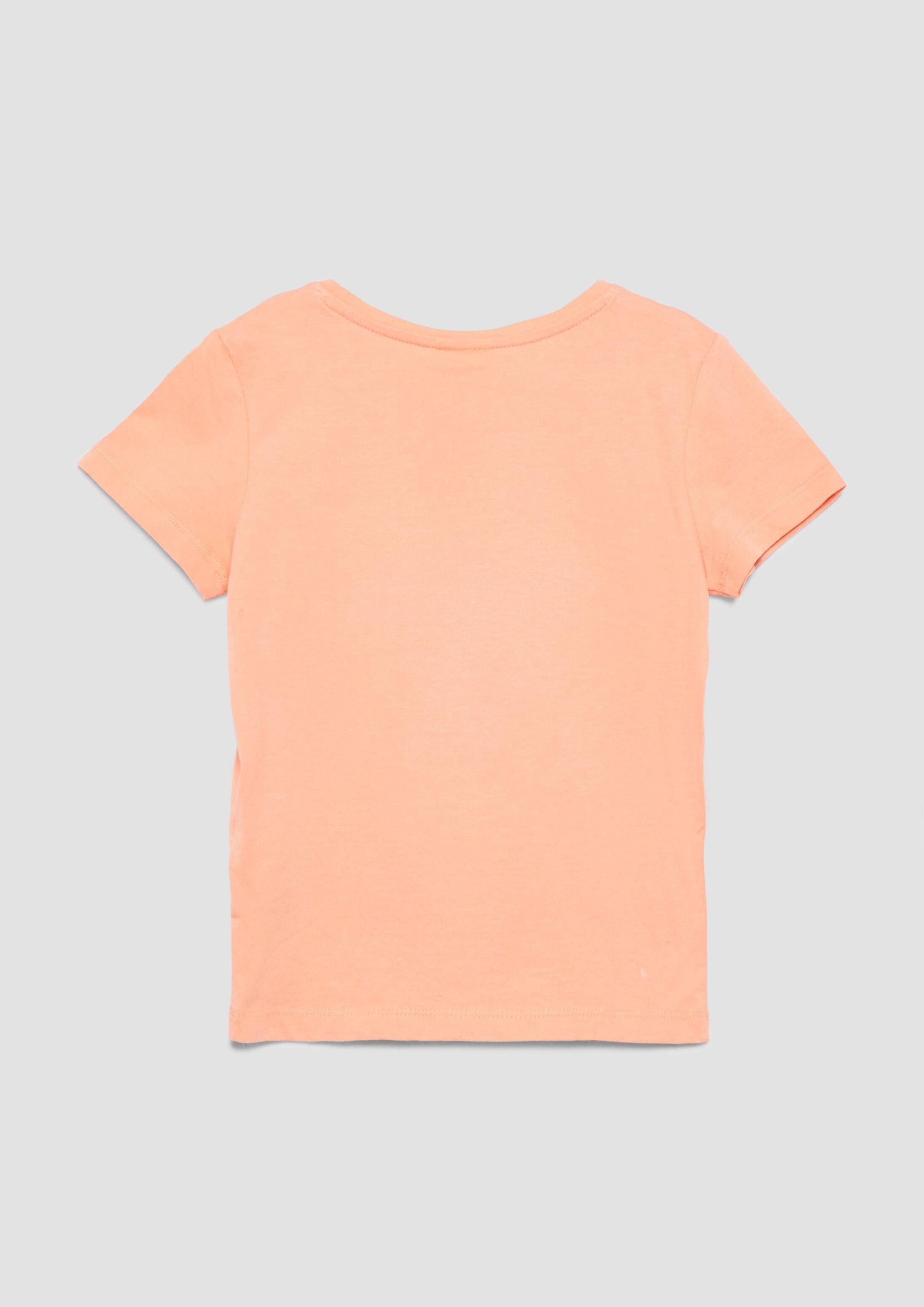 s.Oliver Kurzarmshirt T-Shirt T-Shirt mit Stickerei und Pailletten im Loose Fit