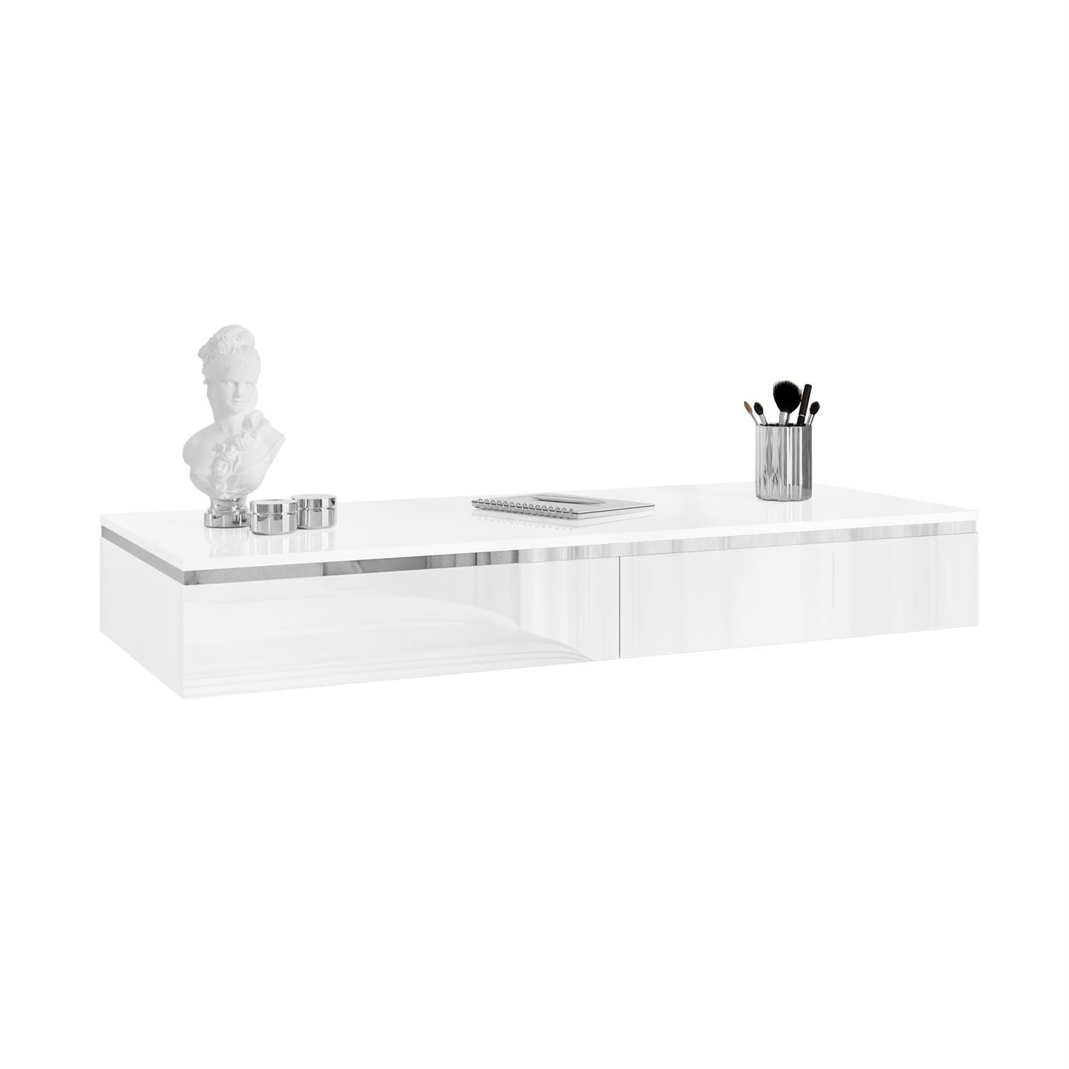 Lookway Schminktisch AURORA SILVER Hängender Kosmetiktisch mit Spiegel (1x günstig online kaufen