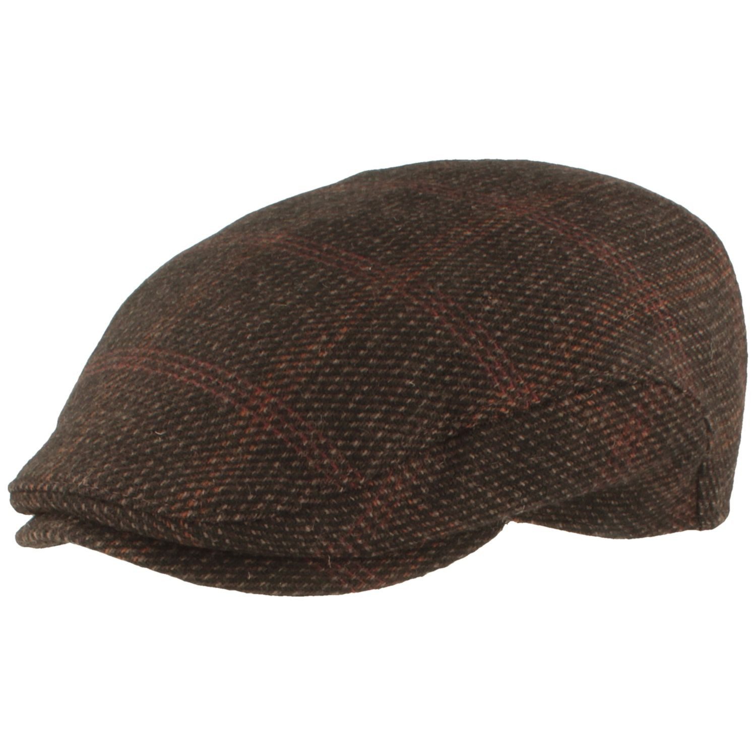 Breiter Schiebermütze Flache Schiebermütze aus Wolle mit Ohrenschutz günstig online kaufen