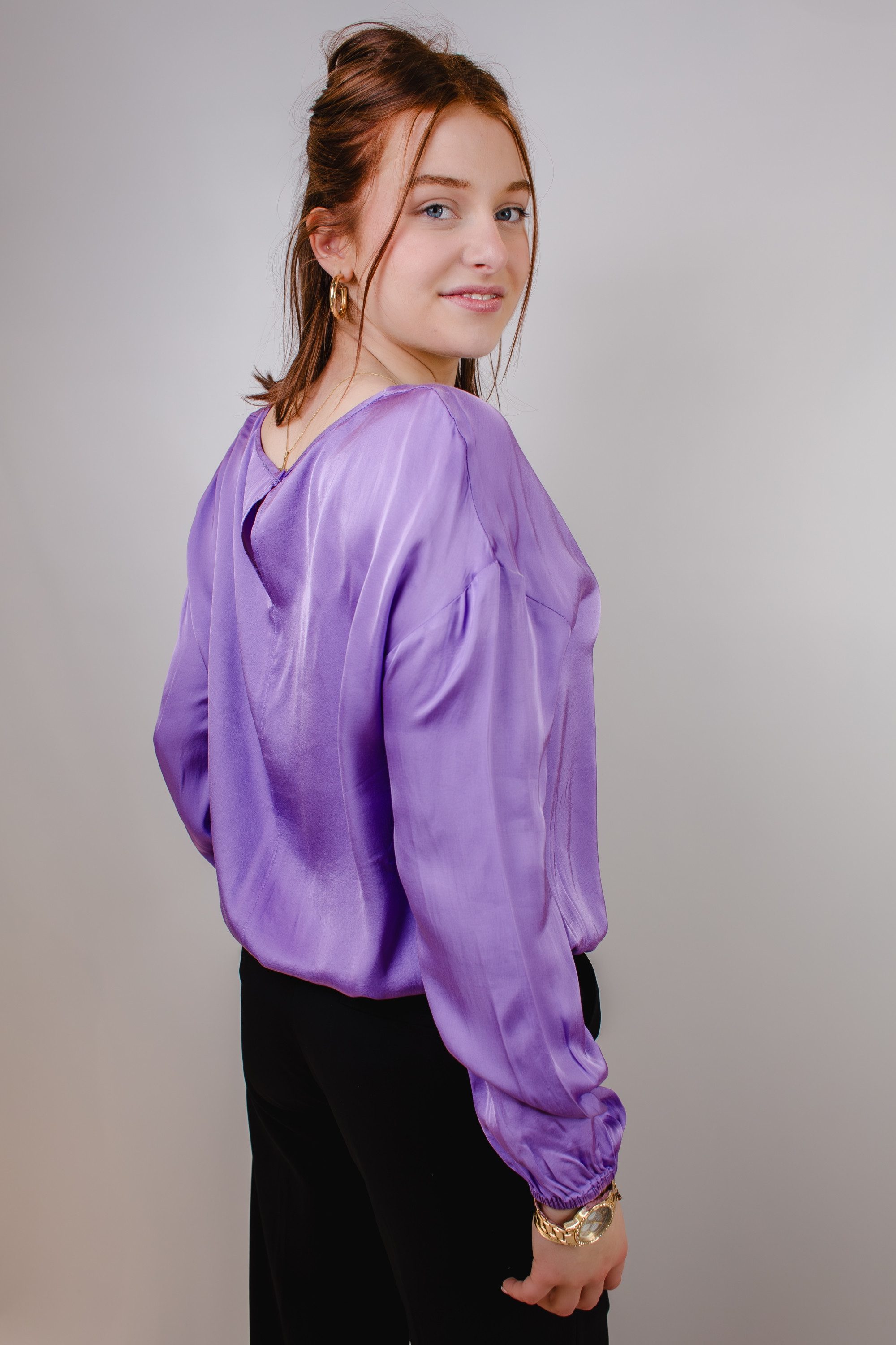 CATNOIR Hemdbluse Bluse CATNOIR lila