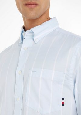 Tommy Hilfiger Langarmhemd OXFORD STRIPE RF SHIRT mit Button-down-Kragen