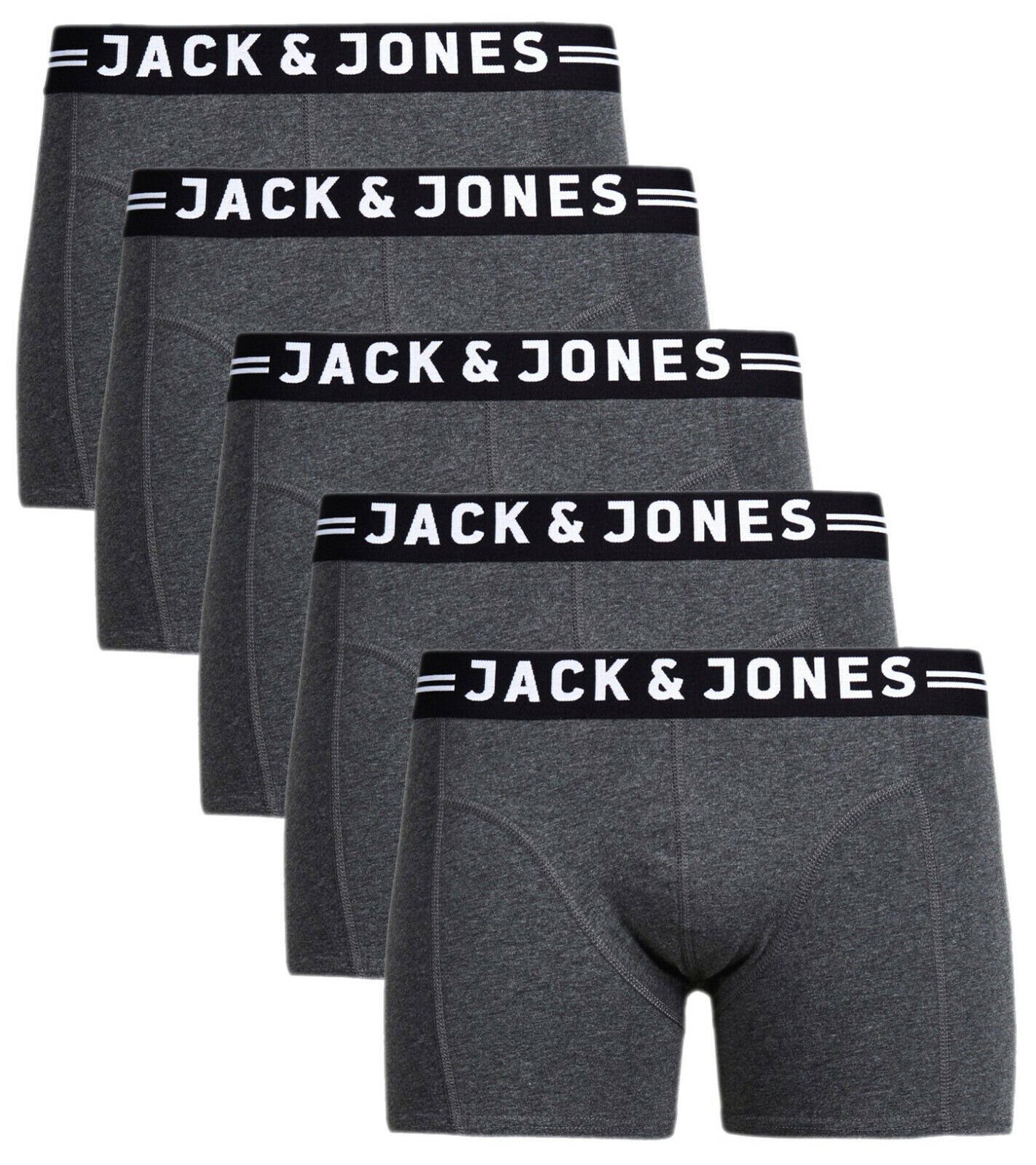 Mix Boxershorts 5er Sense Jones Jack Logoschriftzug & 5er-Pack) Set, 4 mit (Spar
